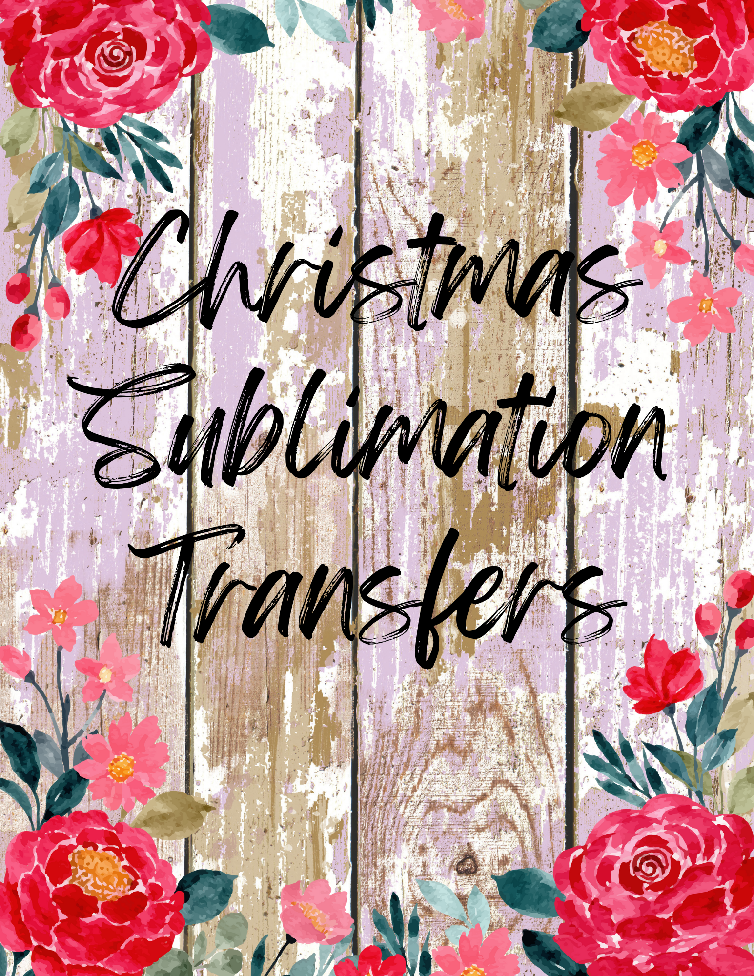 Christmas Sublimation Single Transfers