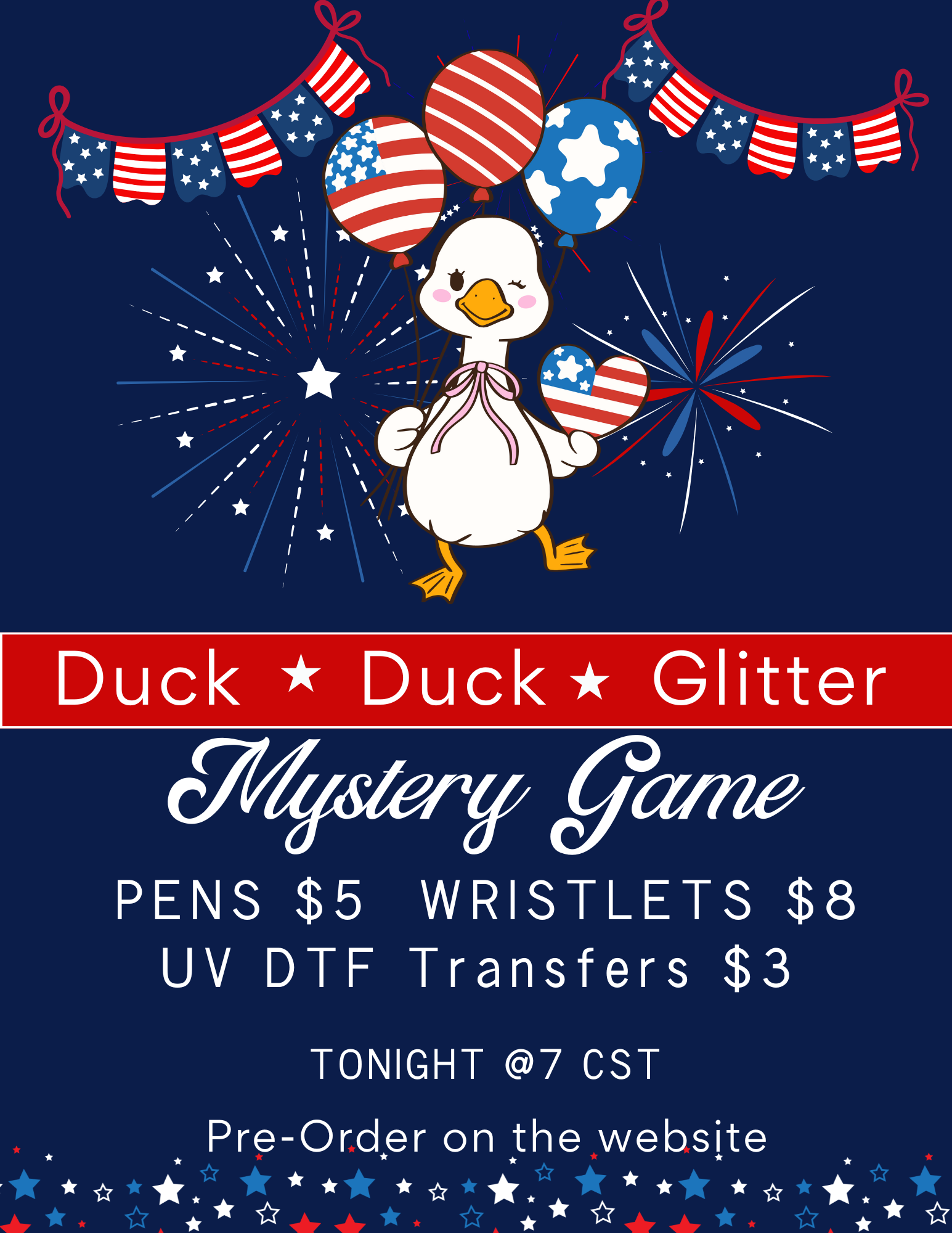 Duck Duck Glitter Game