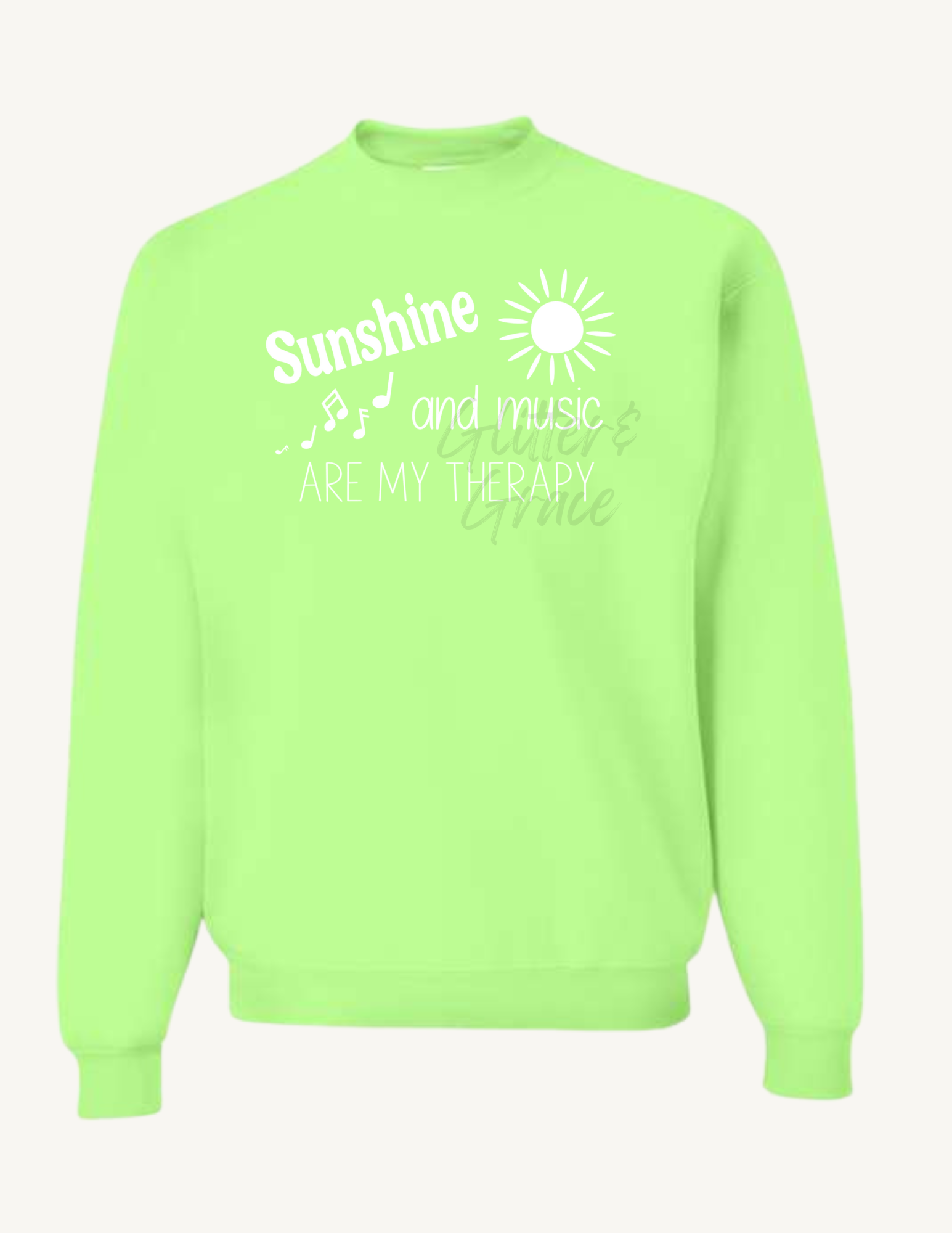 Sunshine & Music are my Therapy Sweatshirt