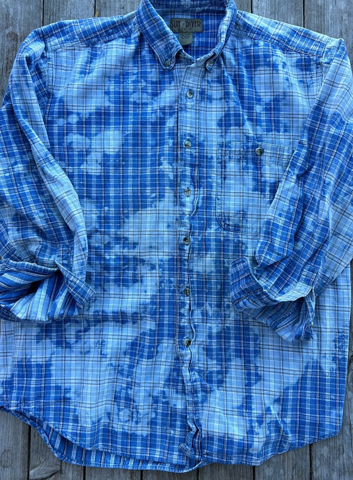 Medium Upcycled Bleached Denim (Fits like Large)