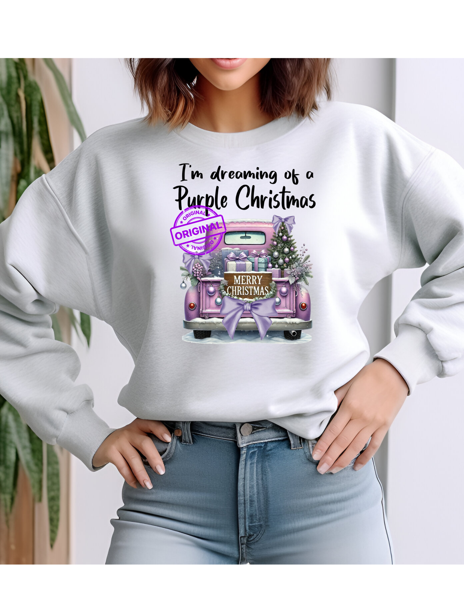Dreaming of a Purple Christmas T-shirt or Sweatshirt