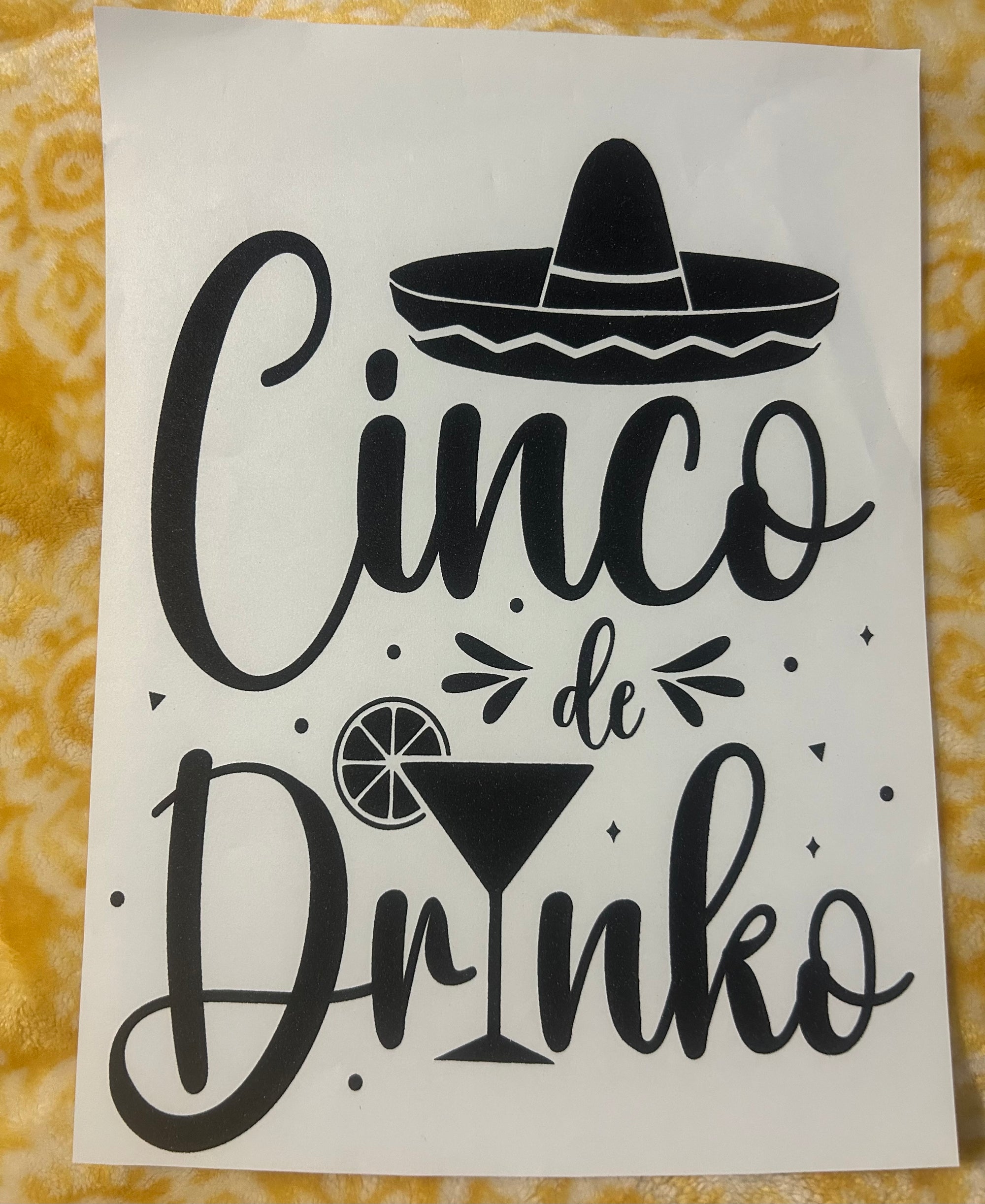 Single Color Screen Print Transfers