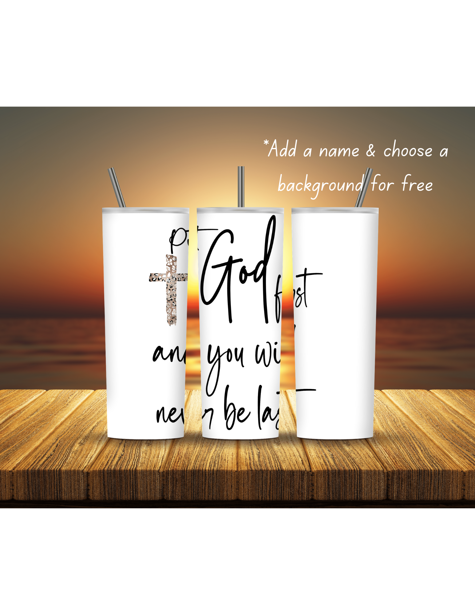 Faith Based 20oz Tumblers