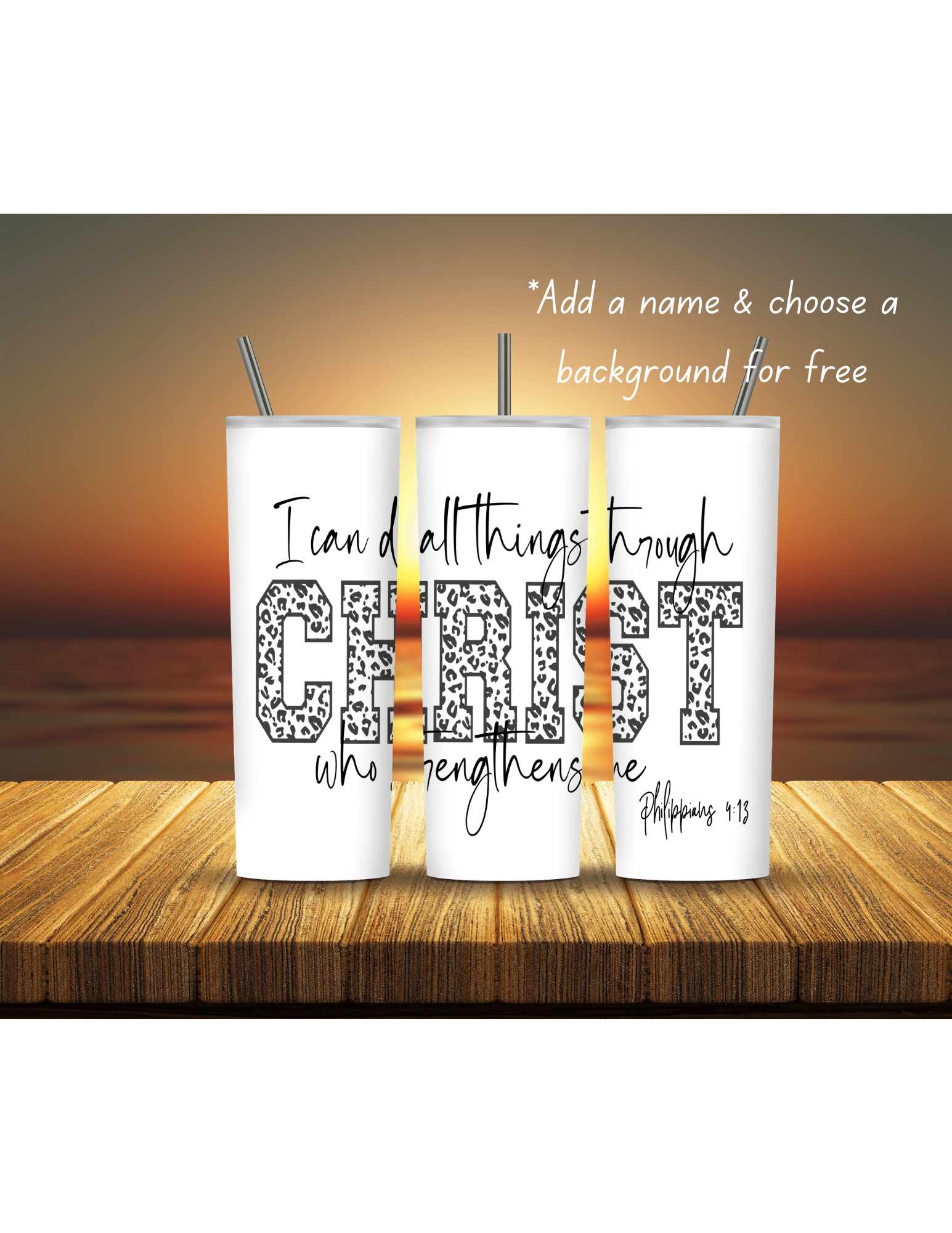 Faith Based 20oz Tumblers