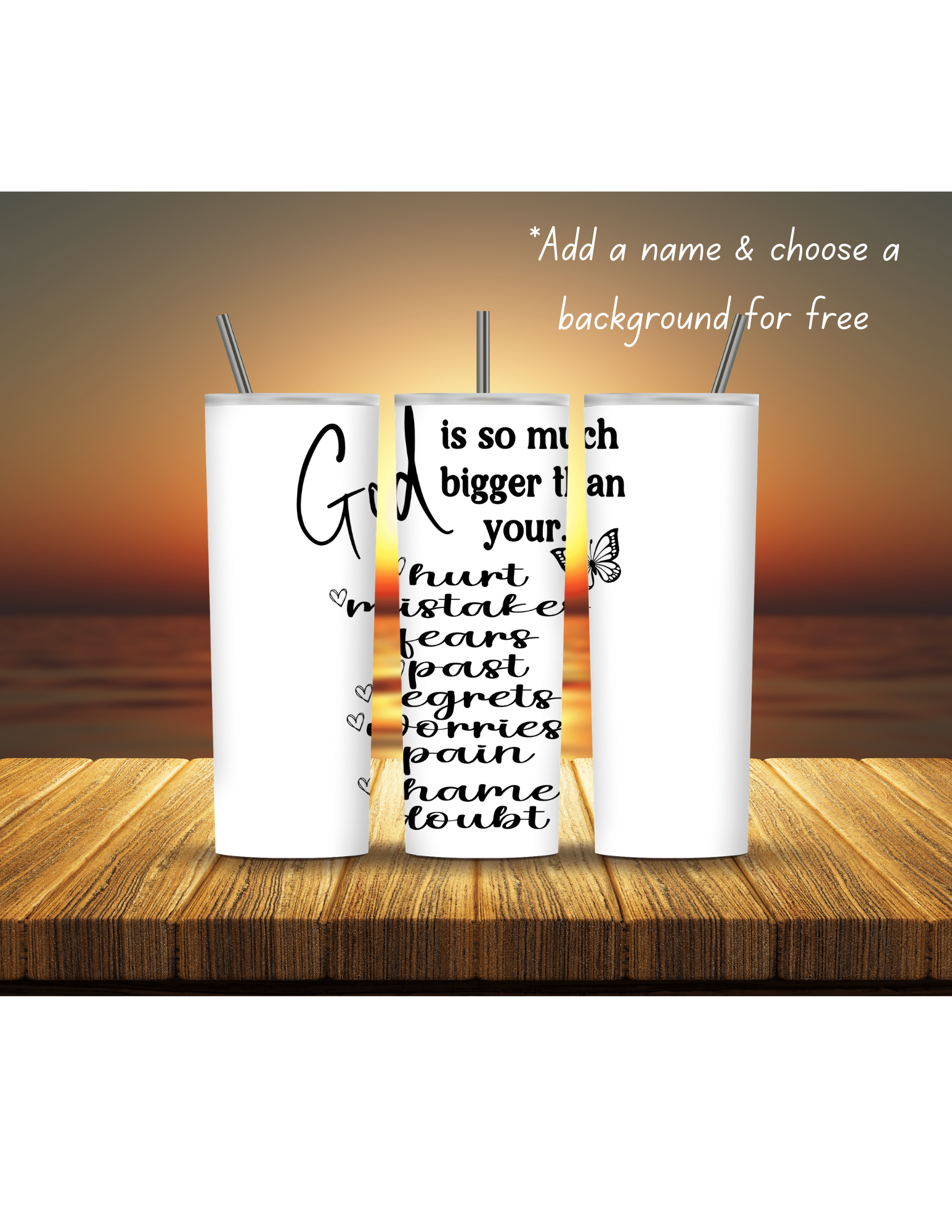 Faith Based 20oz Tumblers