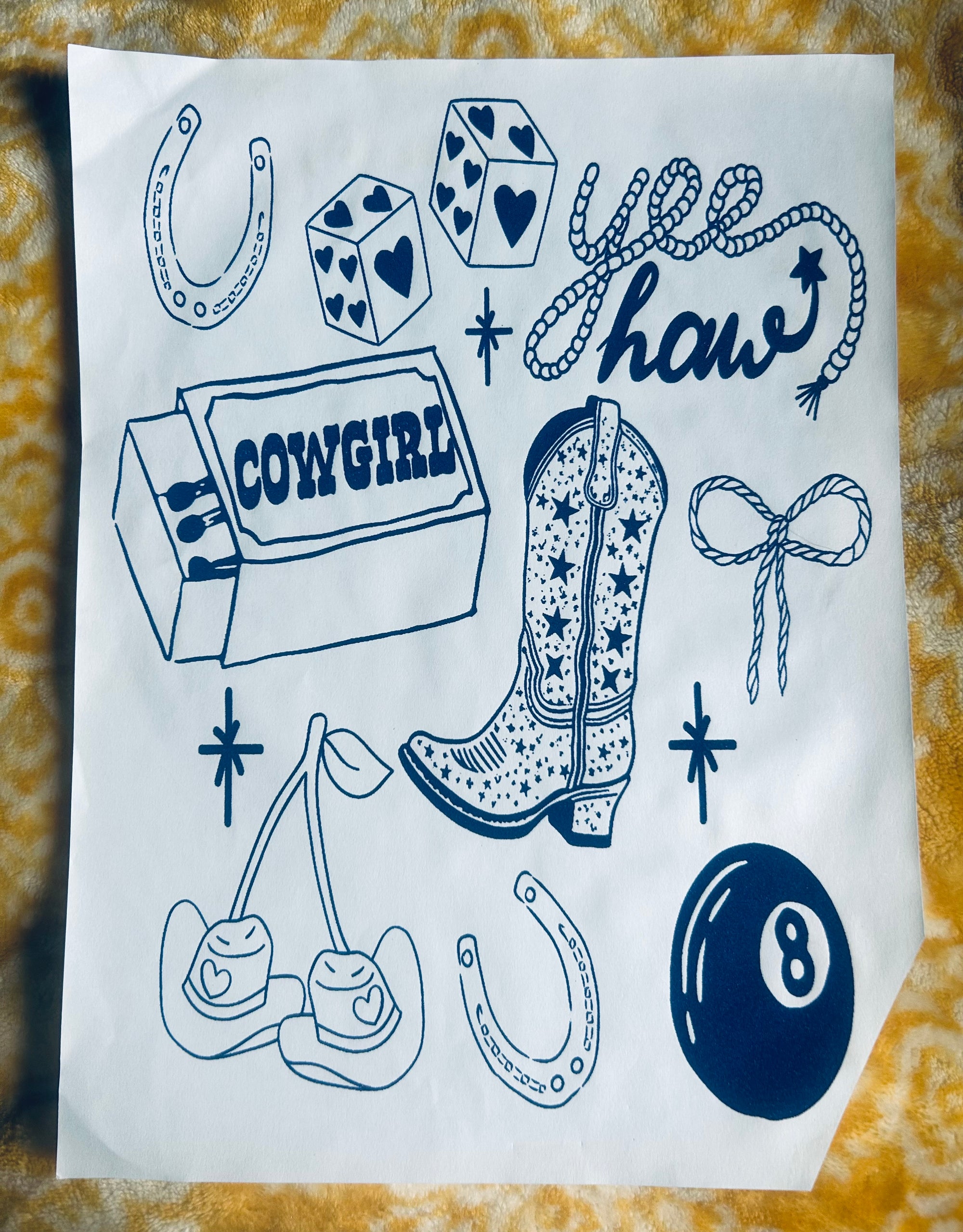 Single Color Screen Print Transfers