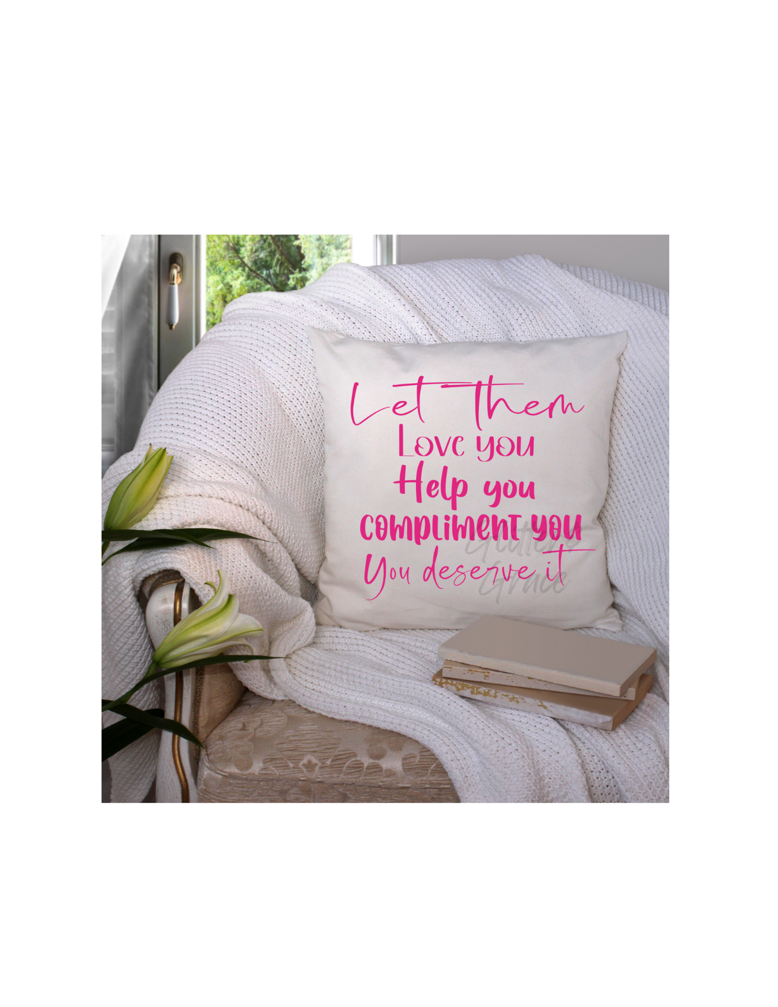 Let Them Throw Pillow