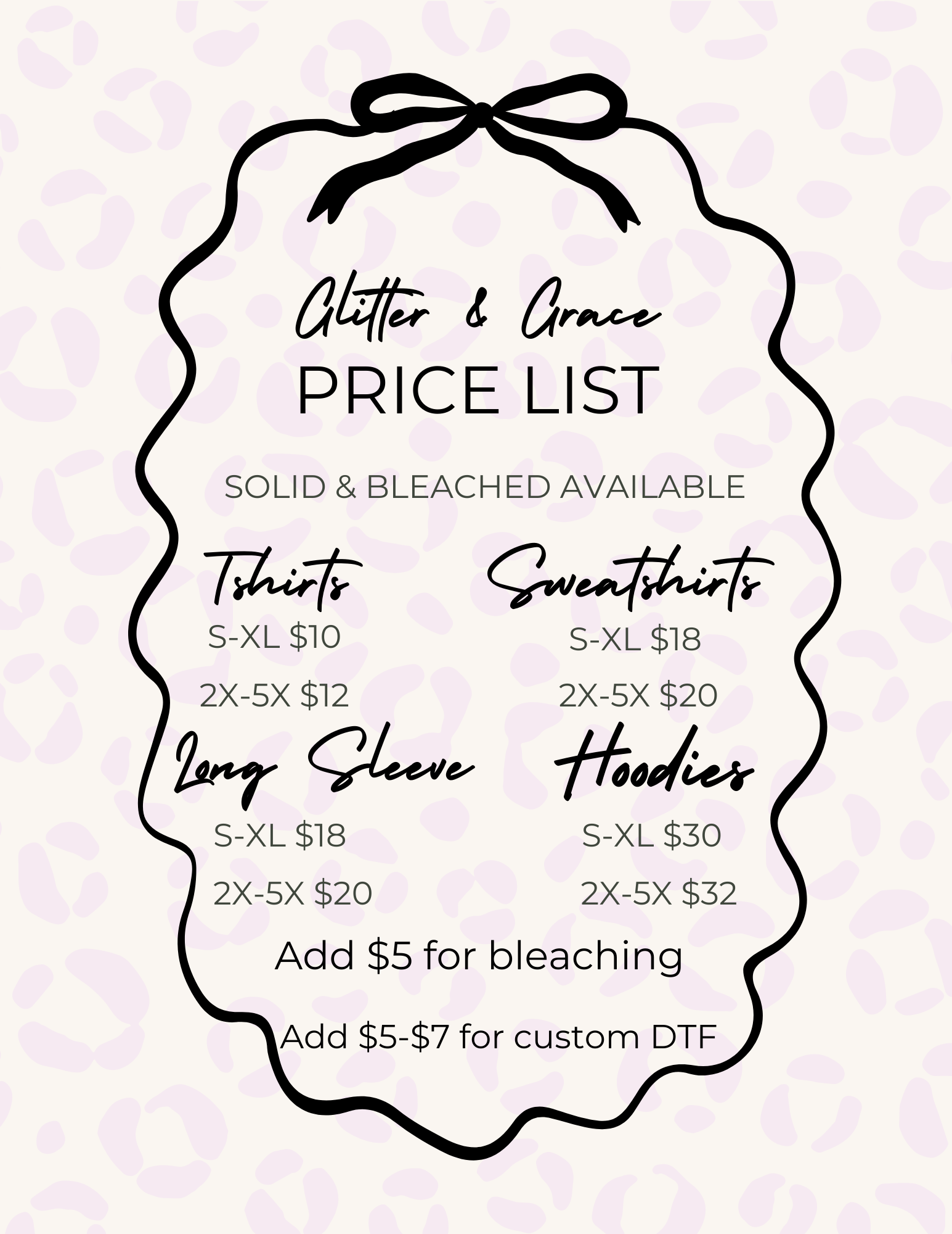 Price List