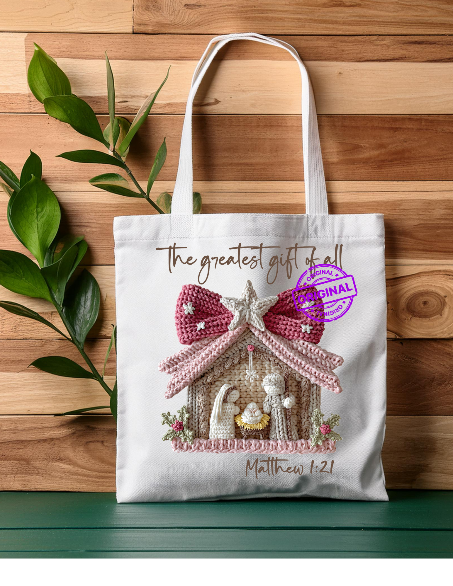 Christmas Nativity Tote Bag