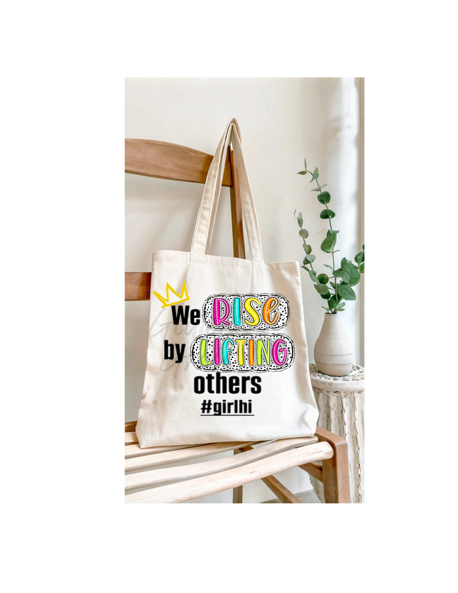We Rise by Lifting Others Tote Bag