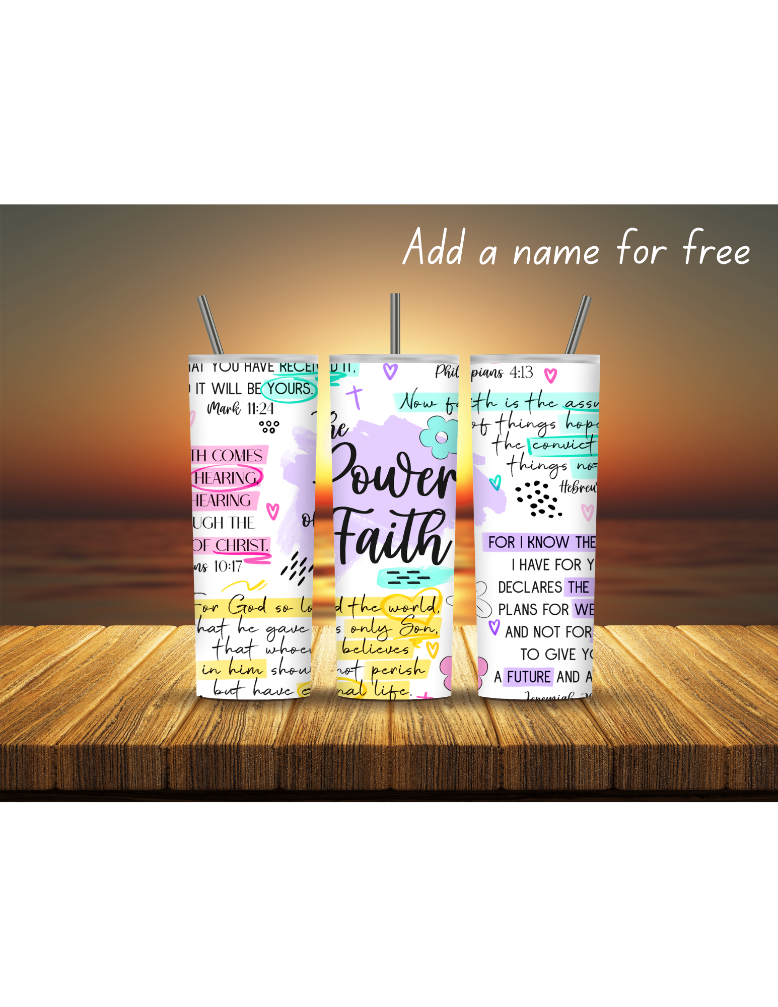 Faith Based 20oz Tumblers