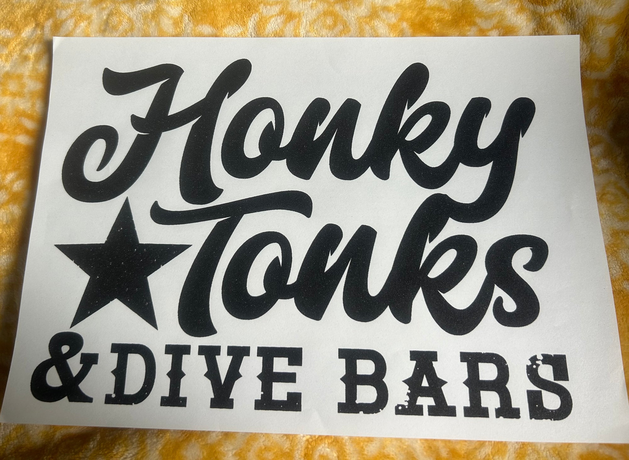 Single Color Screen Print Transfers