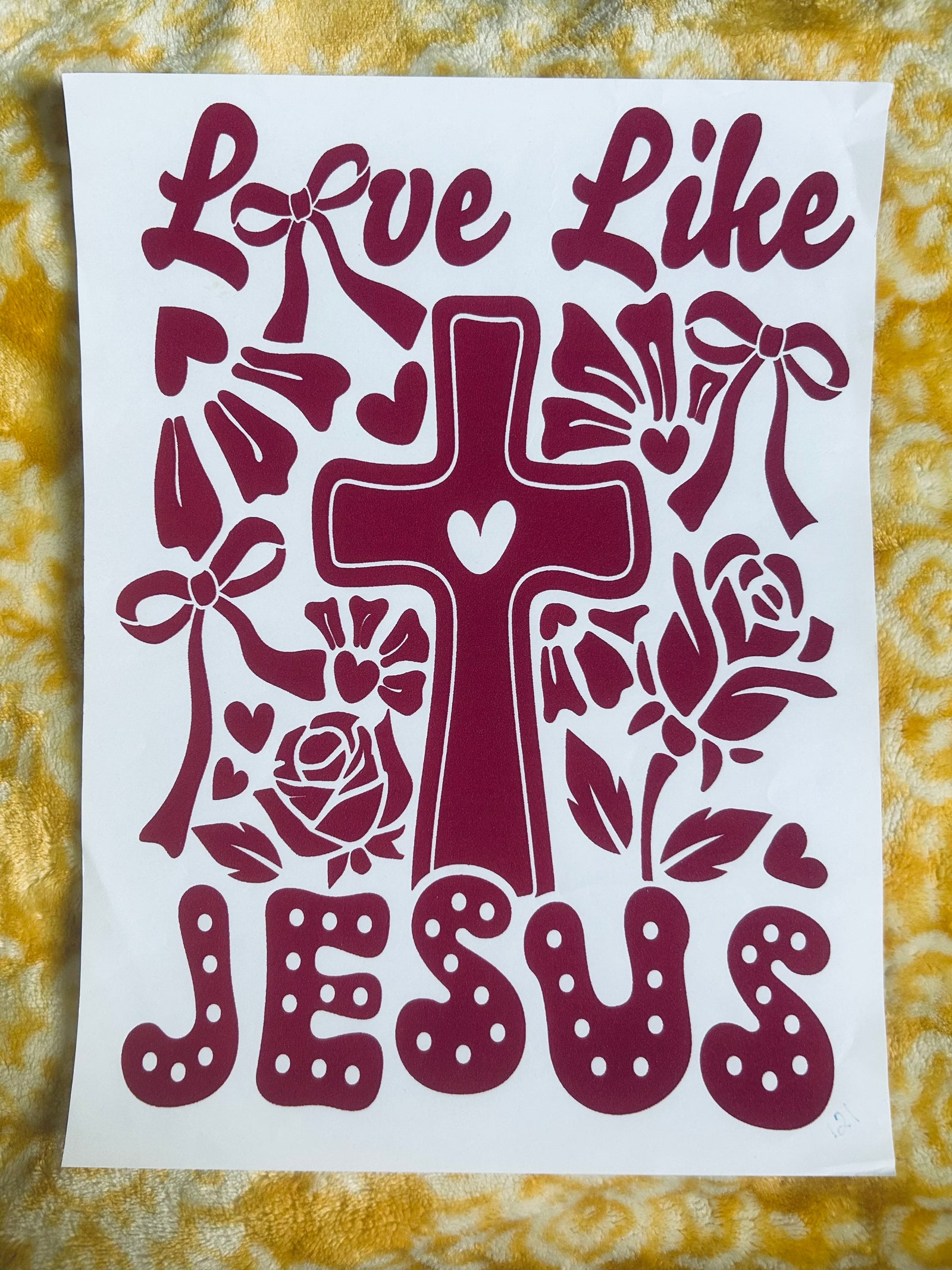 Single Color Screen Print Transfers