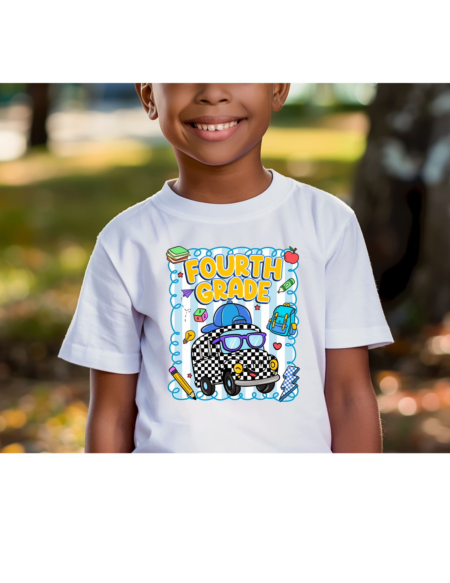 Back to School Retro School Bus T-shirt