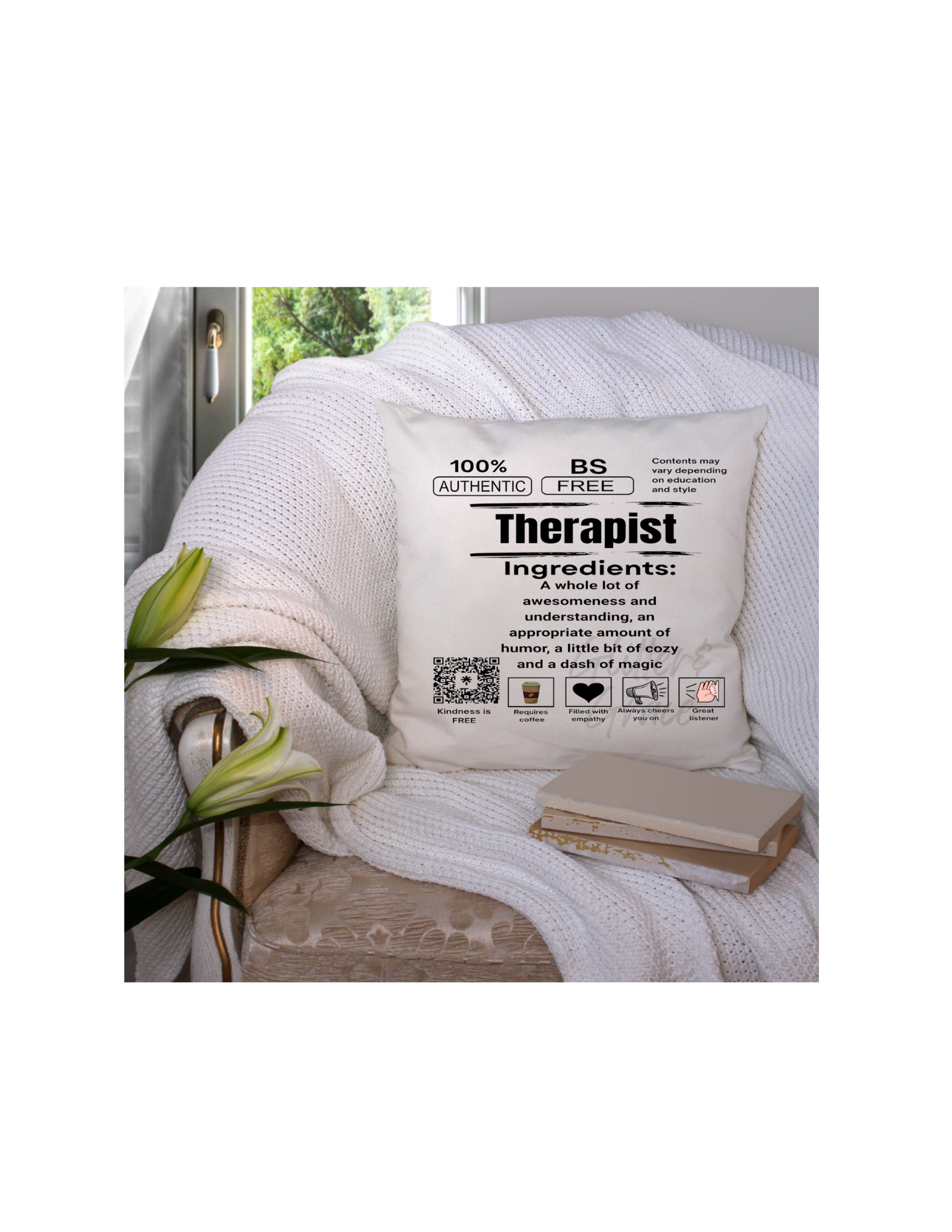 Therapist Ingrediants Throw Pillow
