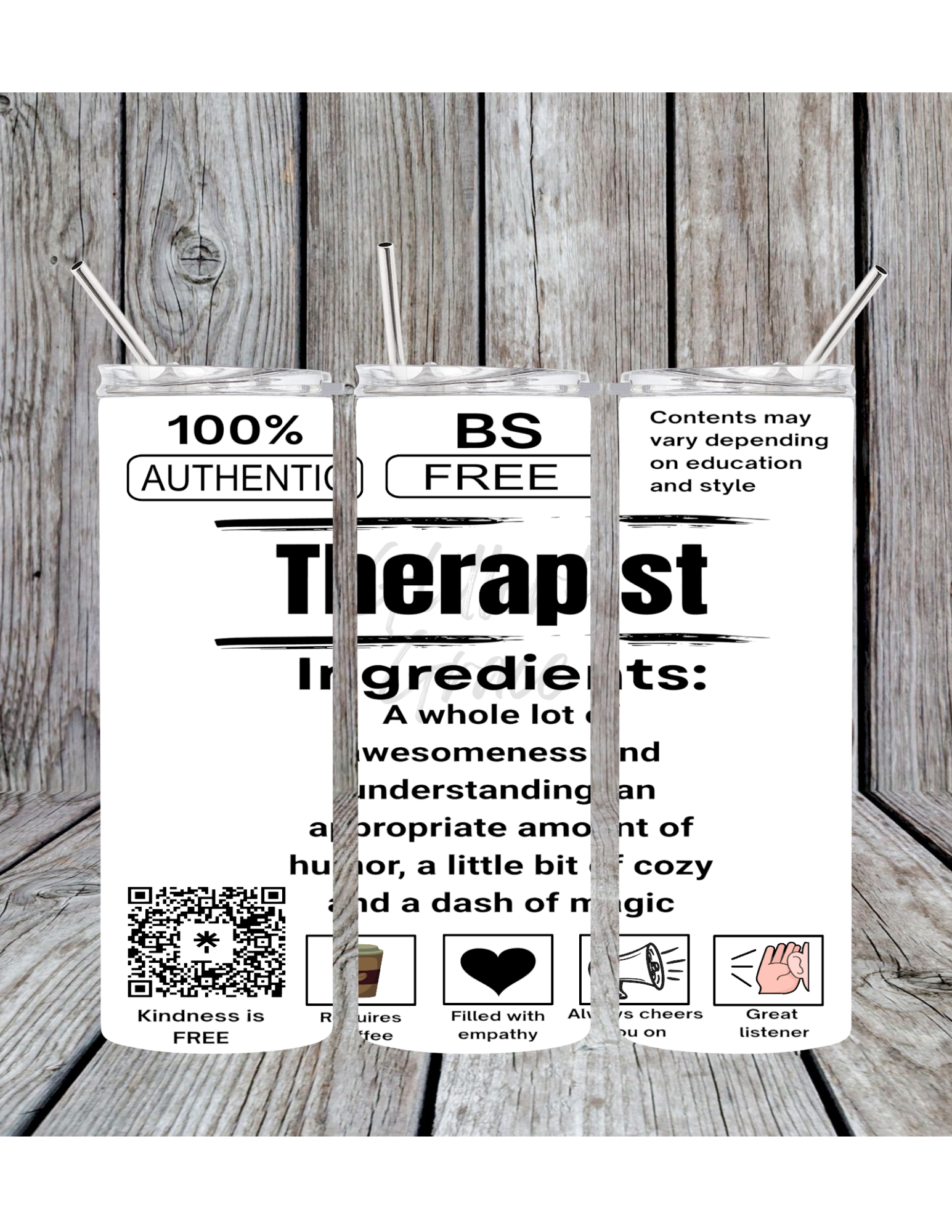 Therapist Ingredients Tumbler