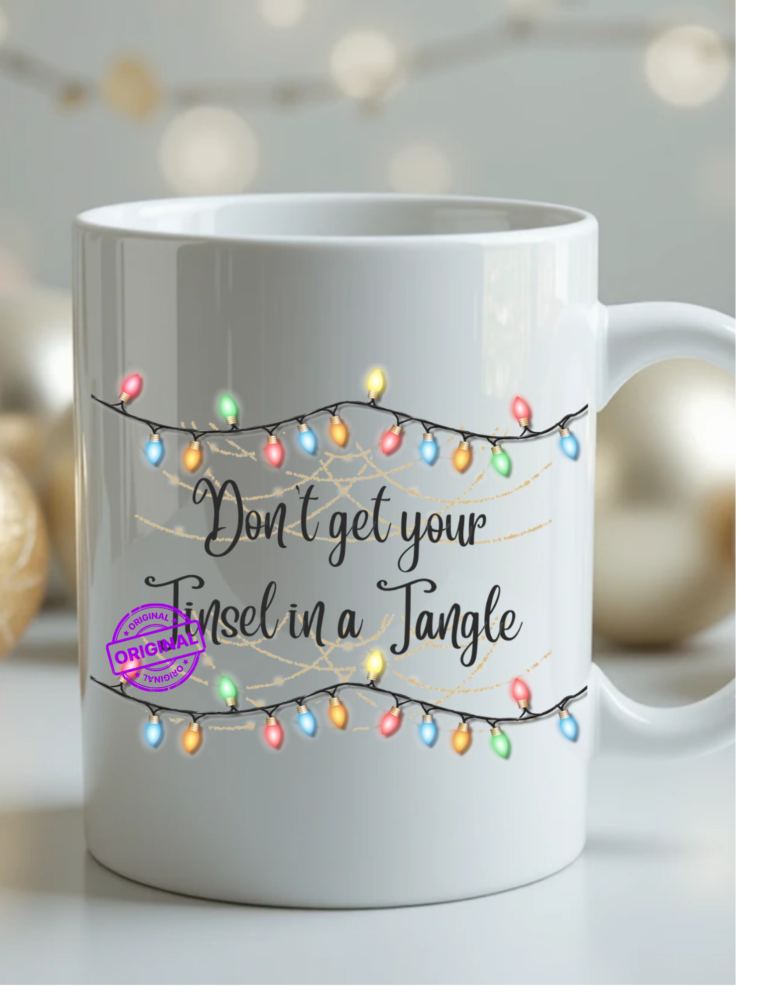 Tinsel in a Tangle Coffee Mug