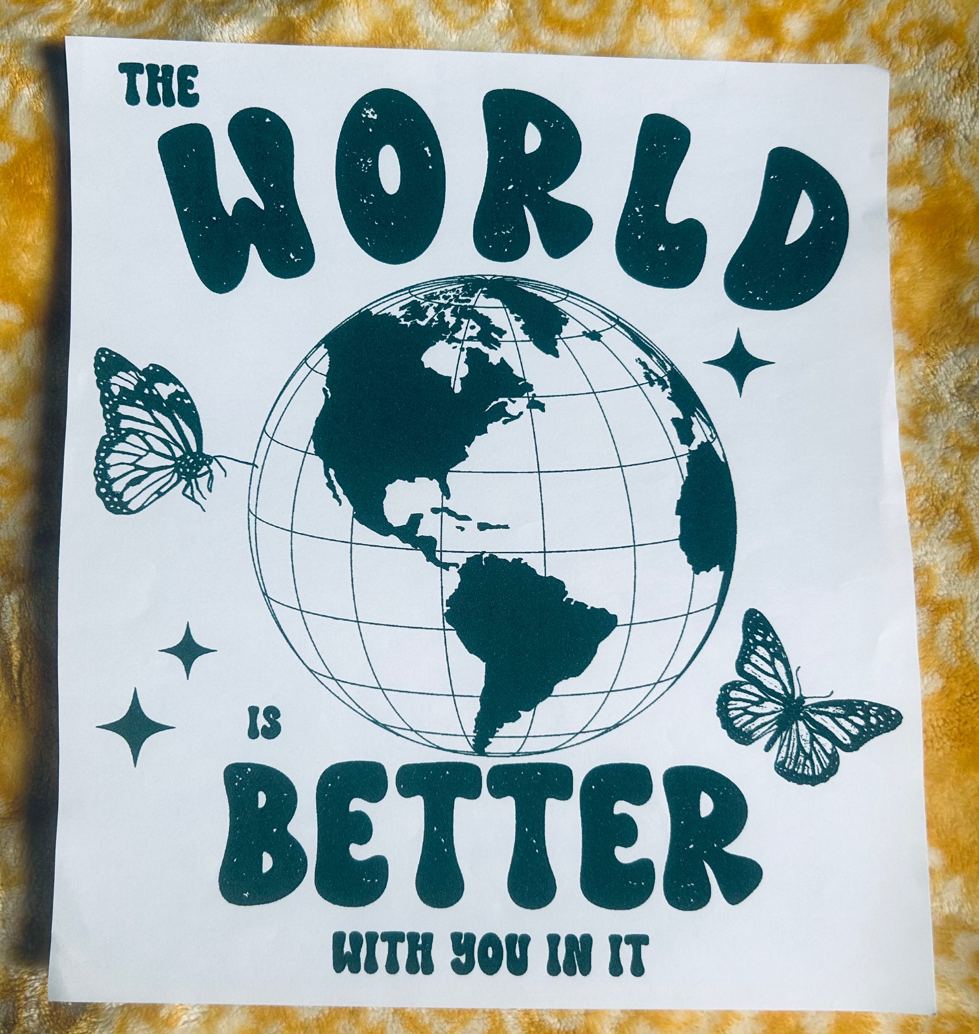 Single Color Screen Print Transfers