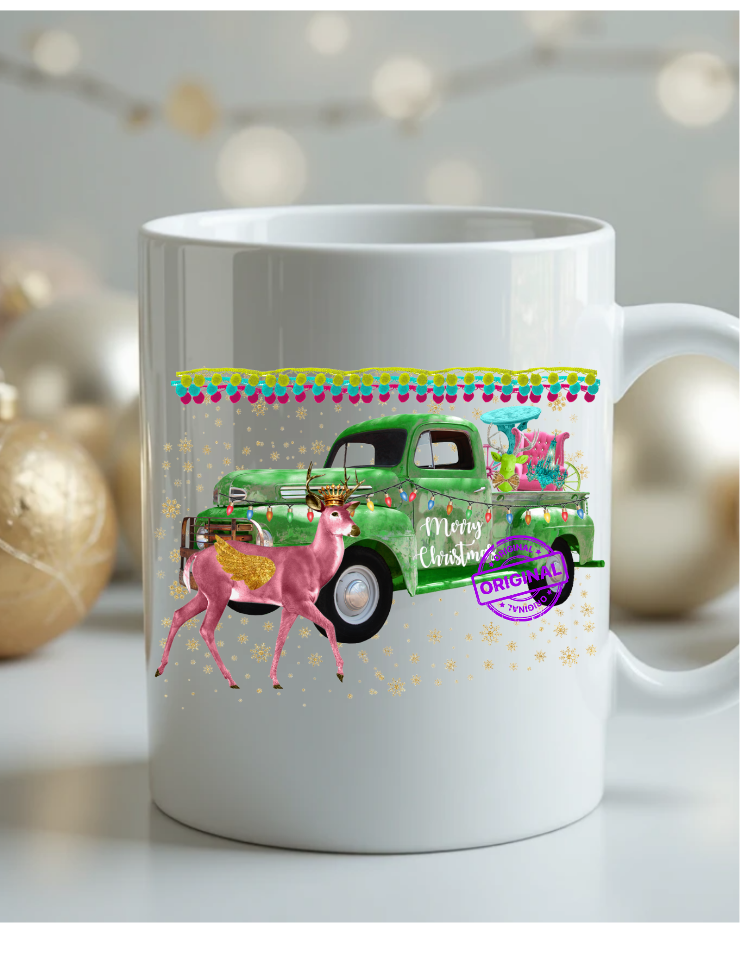 Christmas Deer Coffee Mug