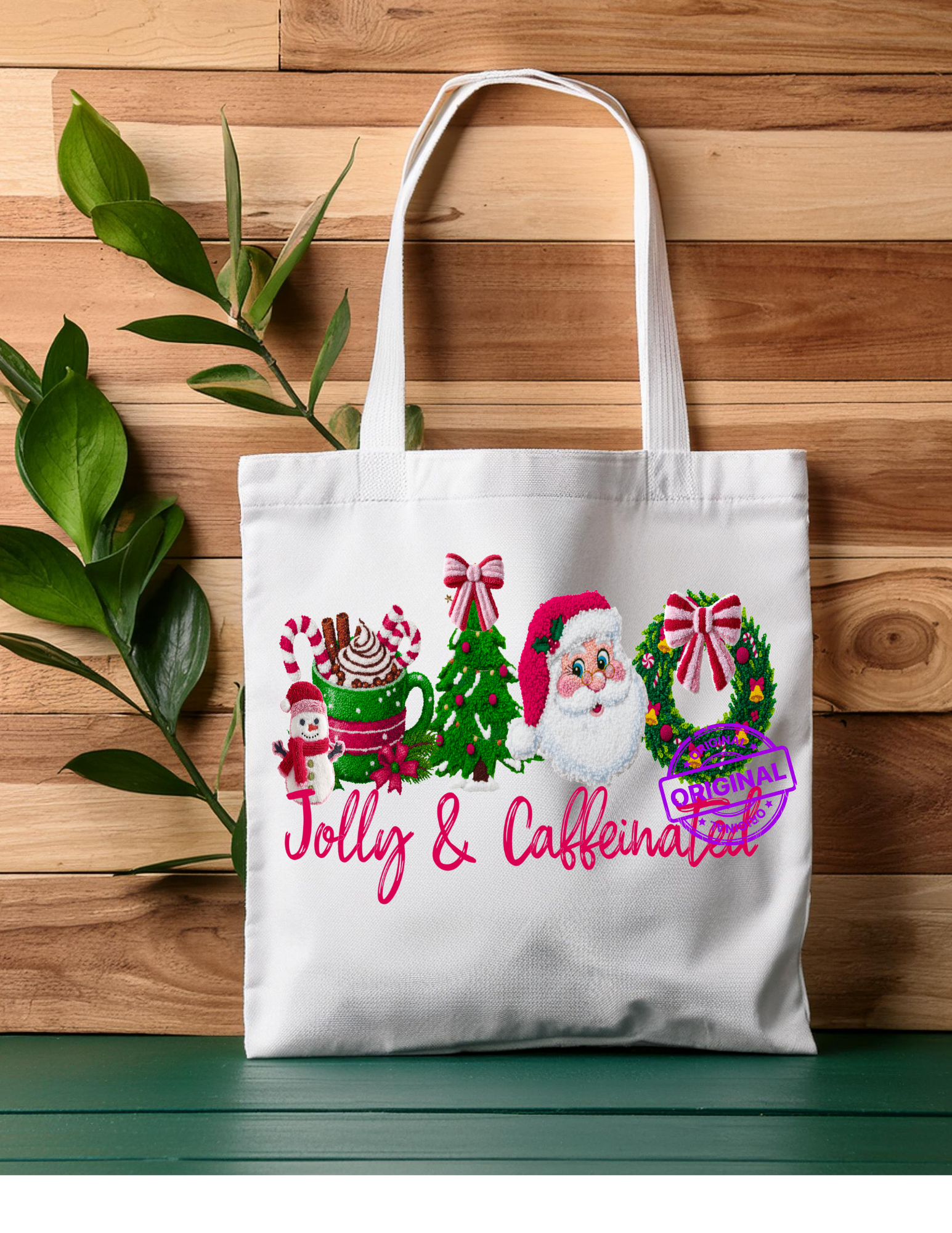 Jolly & Caffeinated Tote Bag