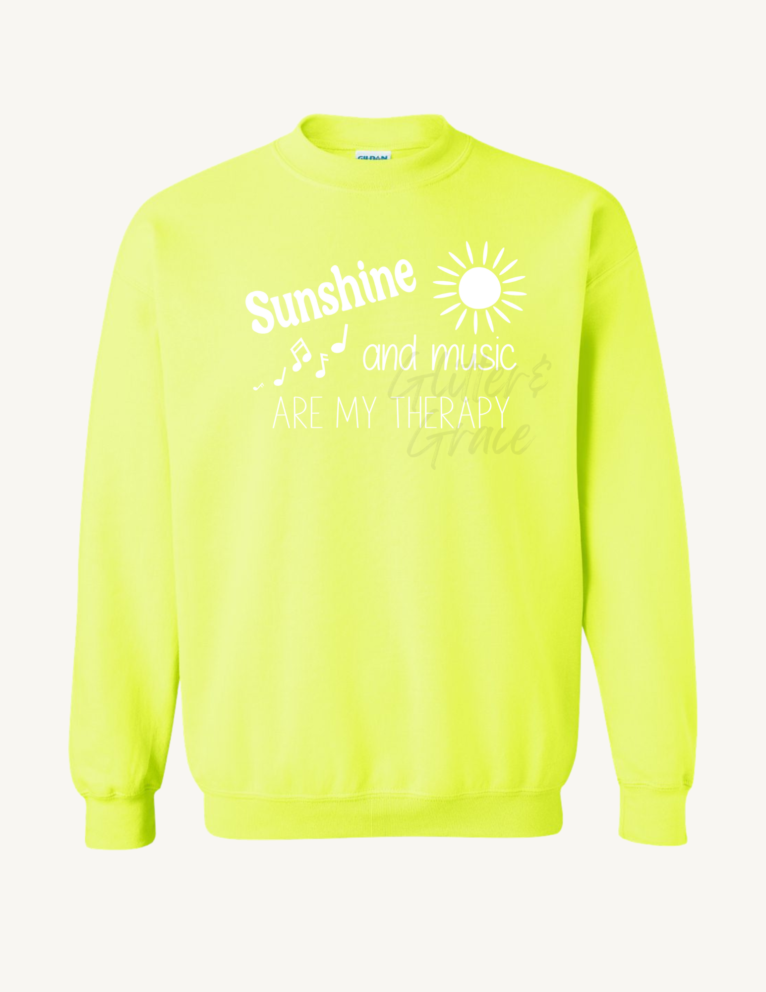 Sunshine & Music are my Therapy Sweatshirt