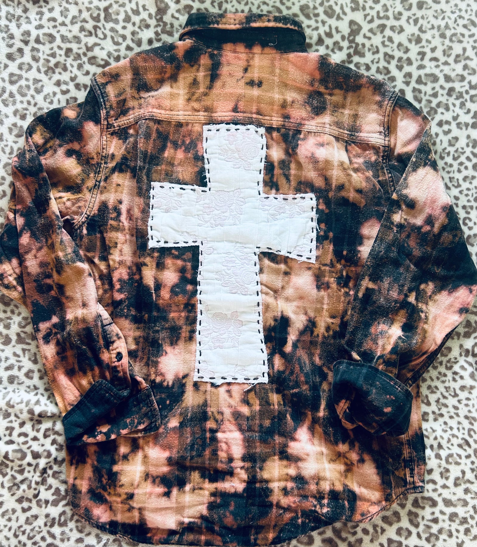 Medium Upcycled Bleached Flannel