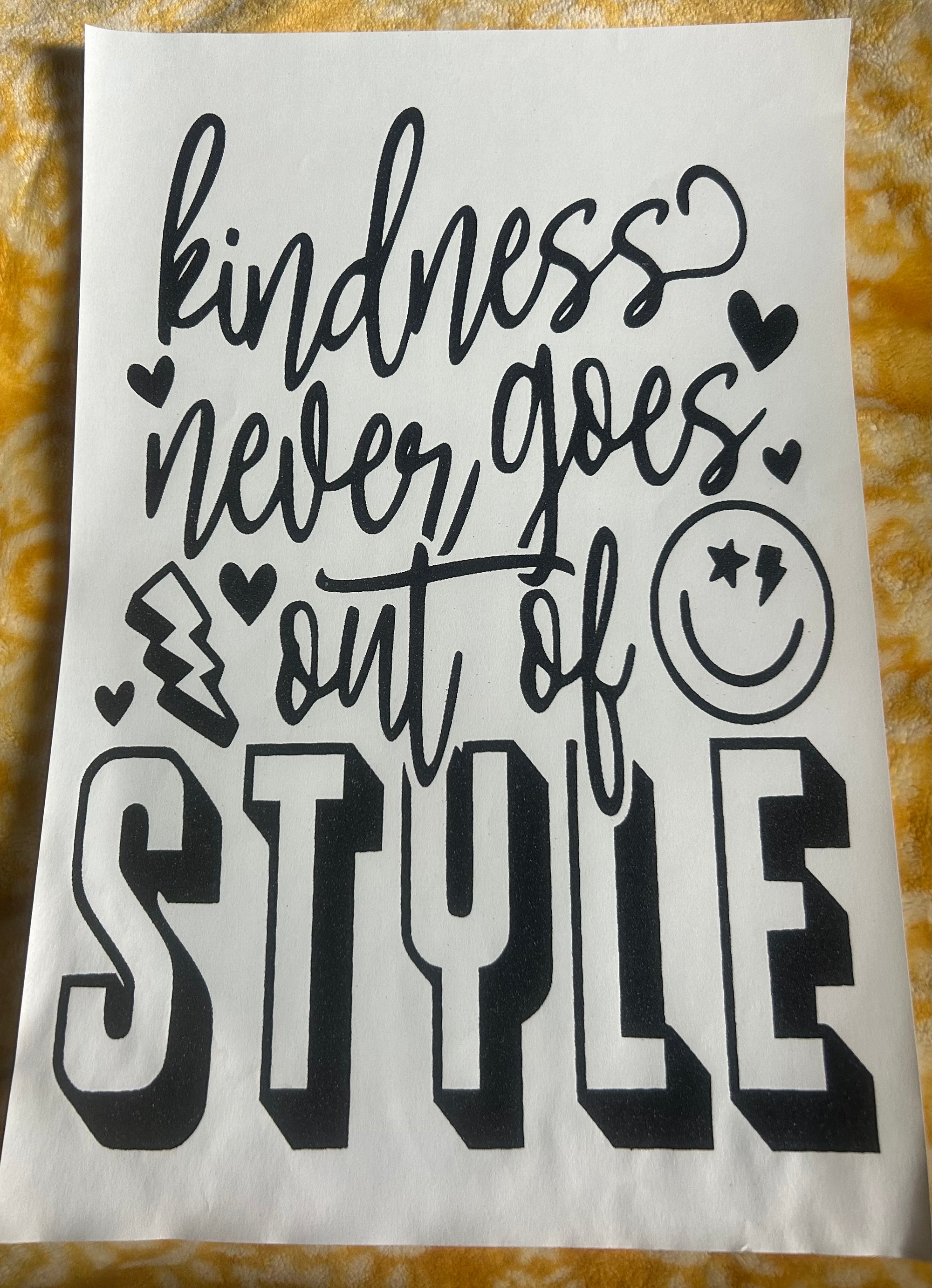Single Color Screen Print Transfers