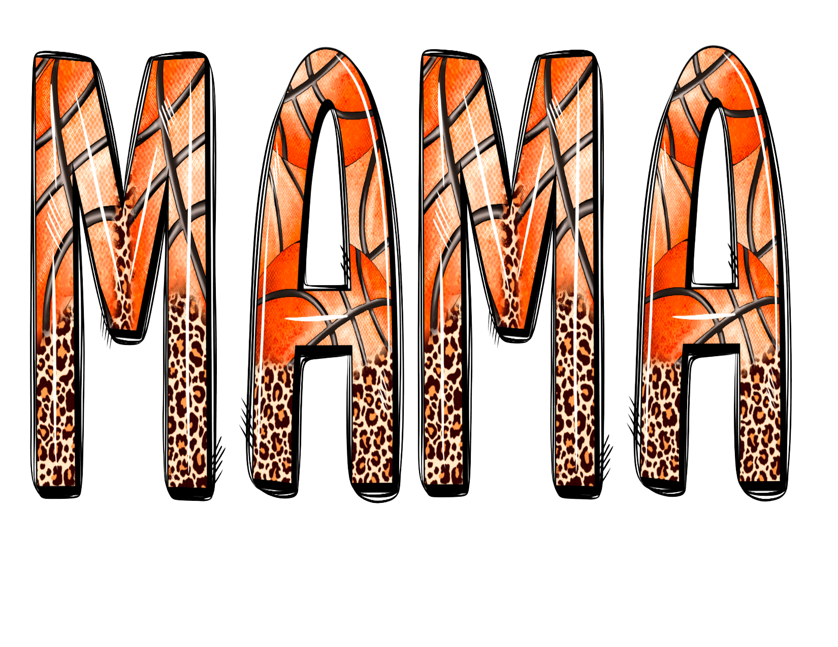 #9 Basketball Mama (leopard)(can me any name)