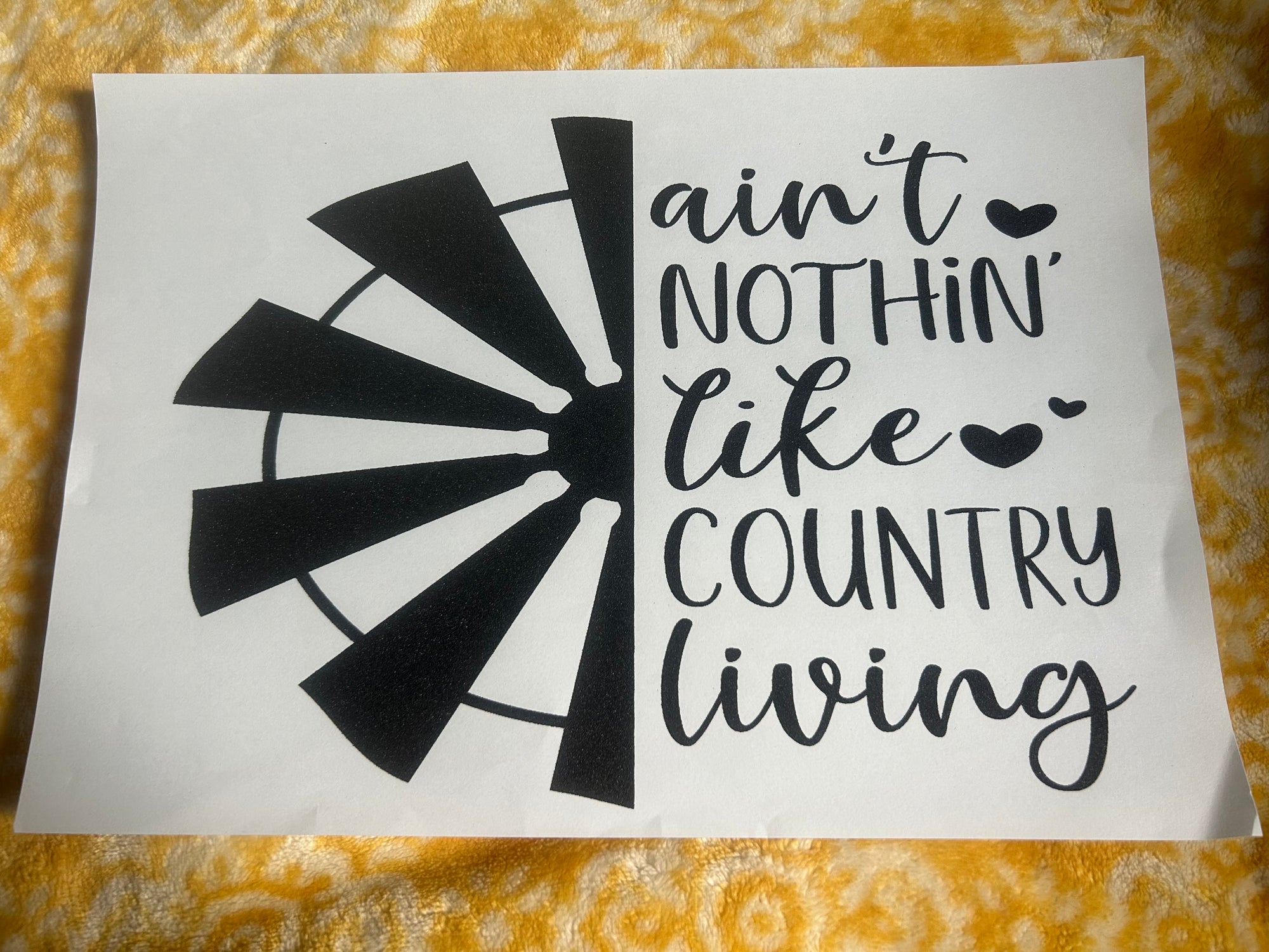 Single Color Screen Print Transfers