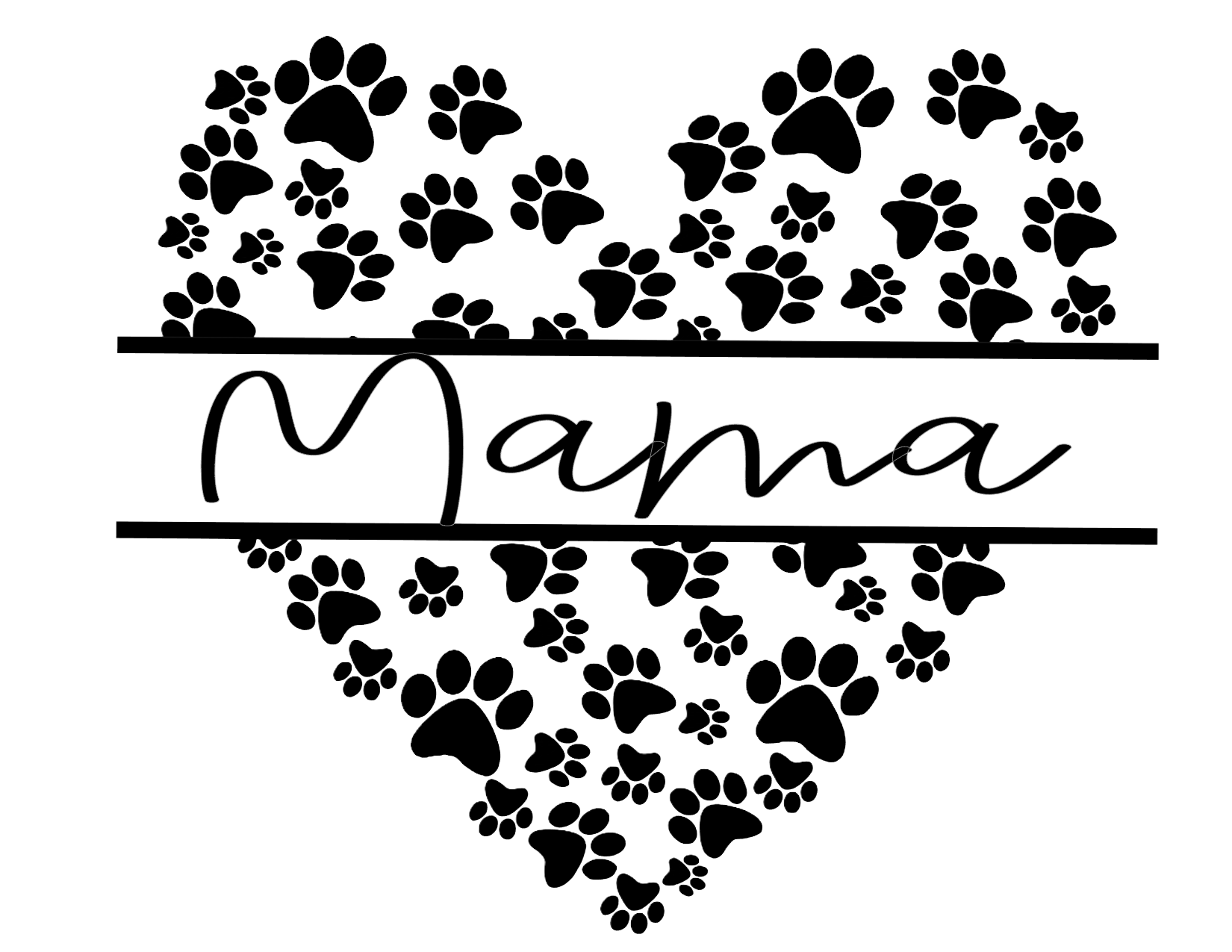#44 Dog Mama (heart)