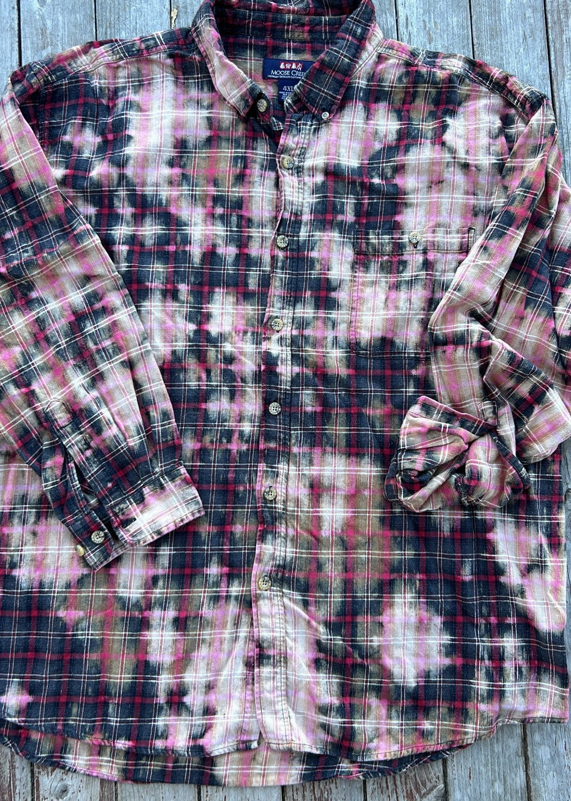 4X Upcycled Bleached Flannel