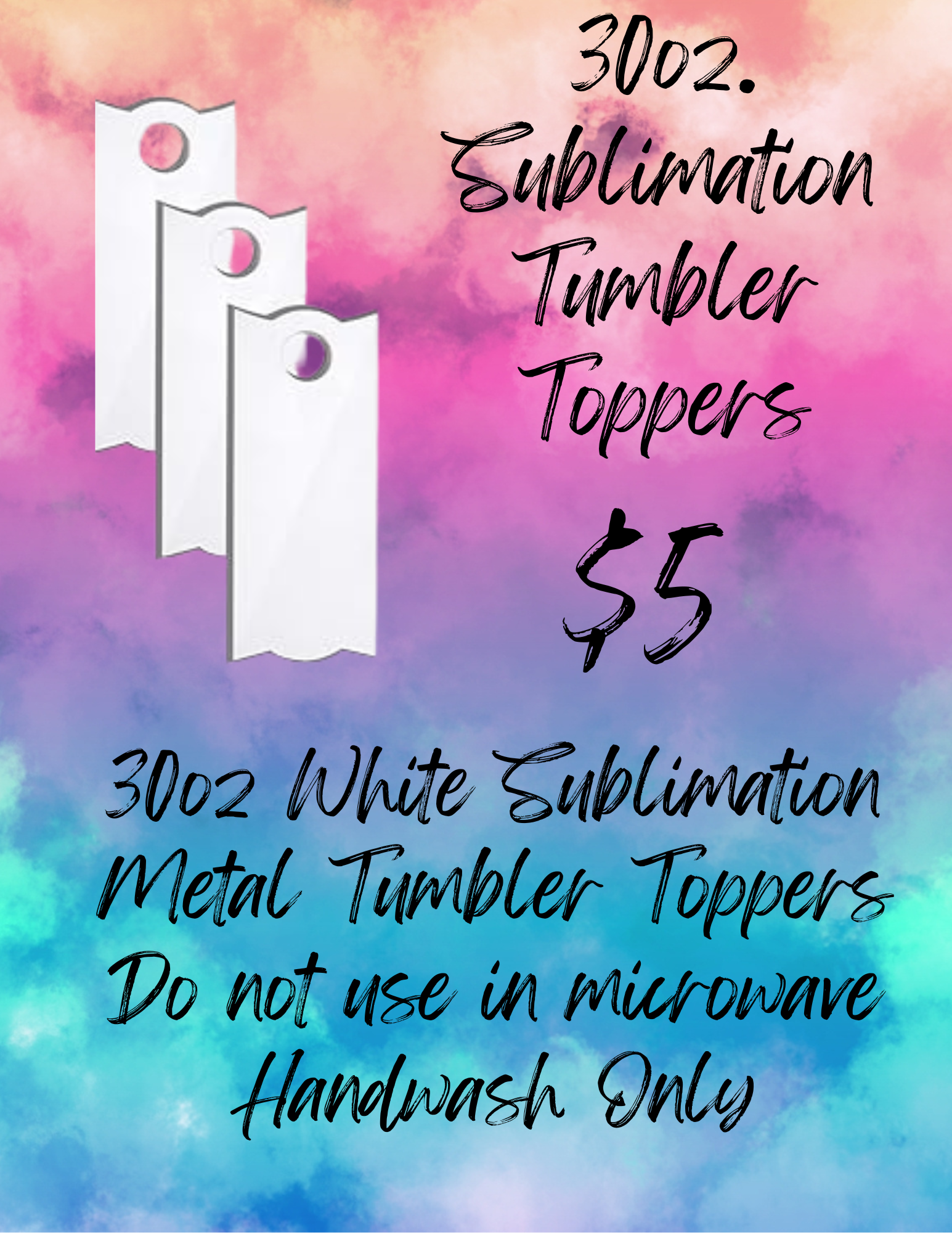 30oz Tumbler Toppers (Sublimation)