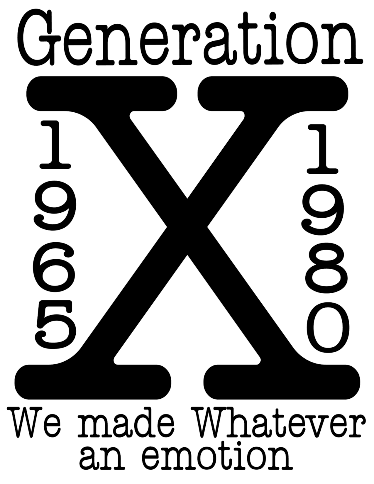 #419 Generation X 1960-1985 We made an whatever an emotion