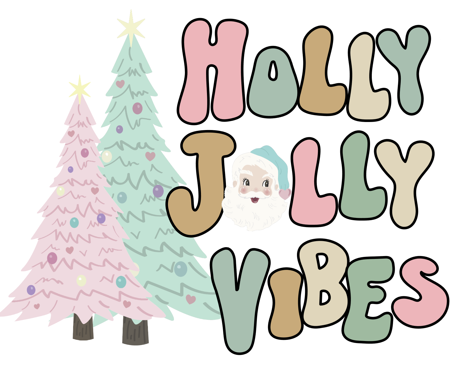 #77 Holly Jolly Vibes (pinks)