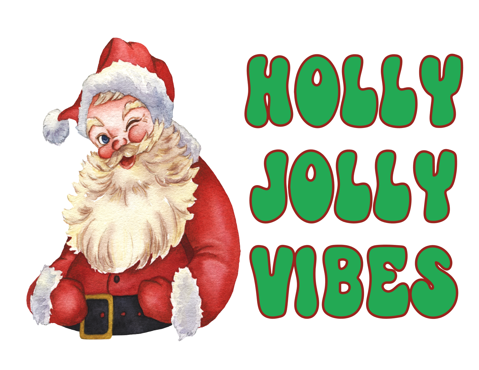 #78 Holly Jolly Vibes (green/red)