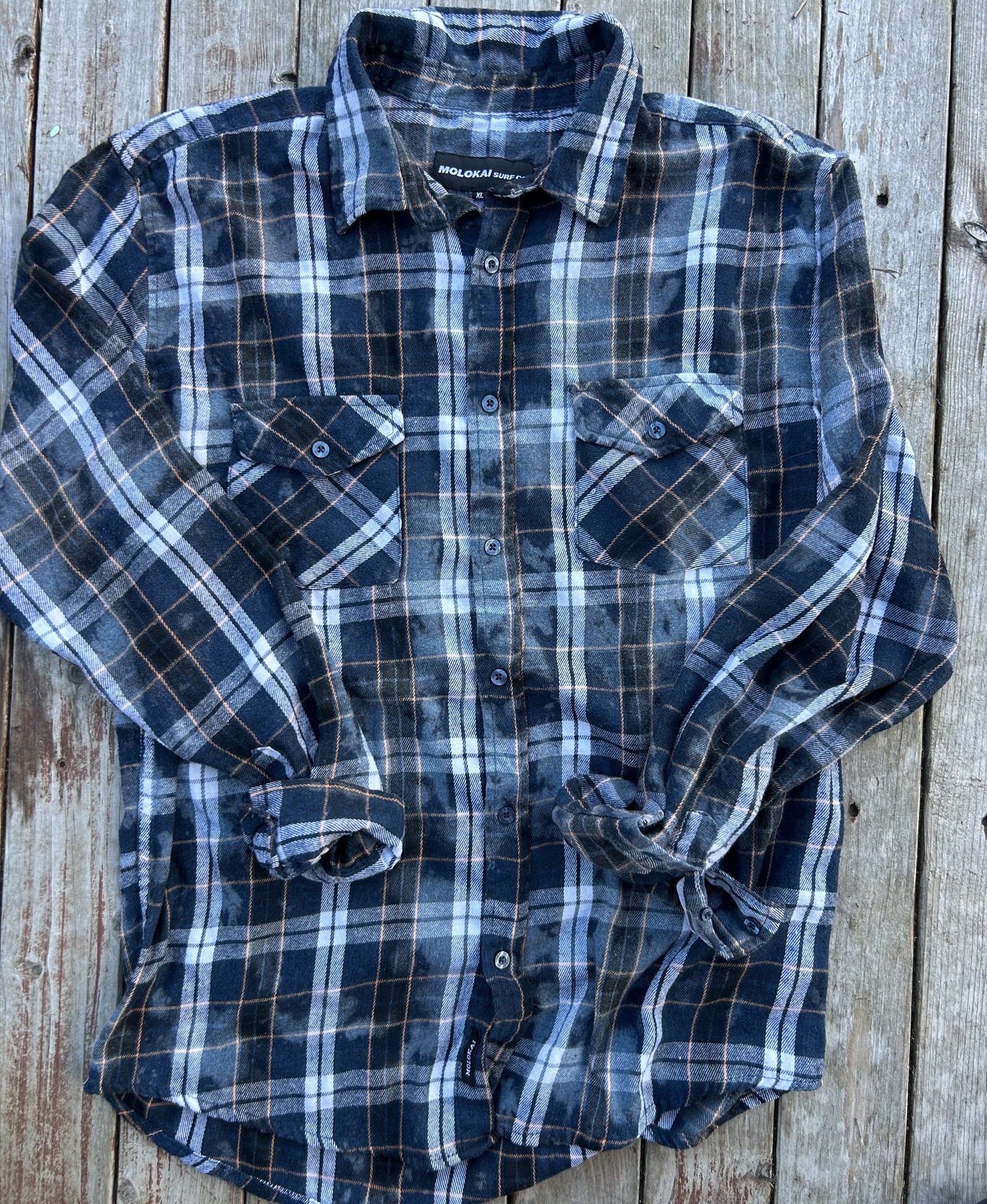 XL Upcycled Bleached Flannel