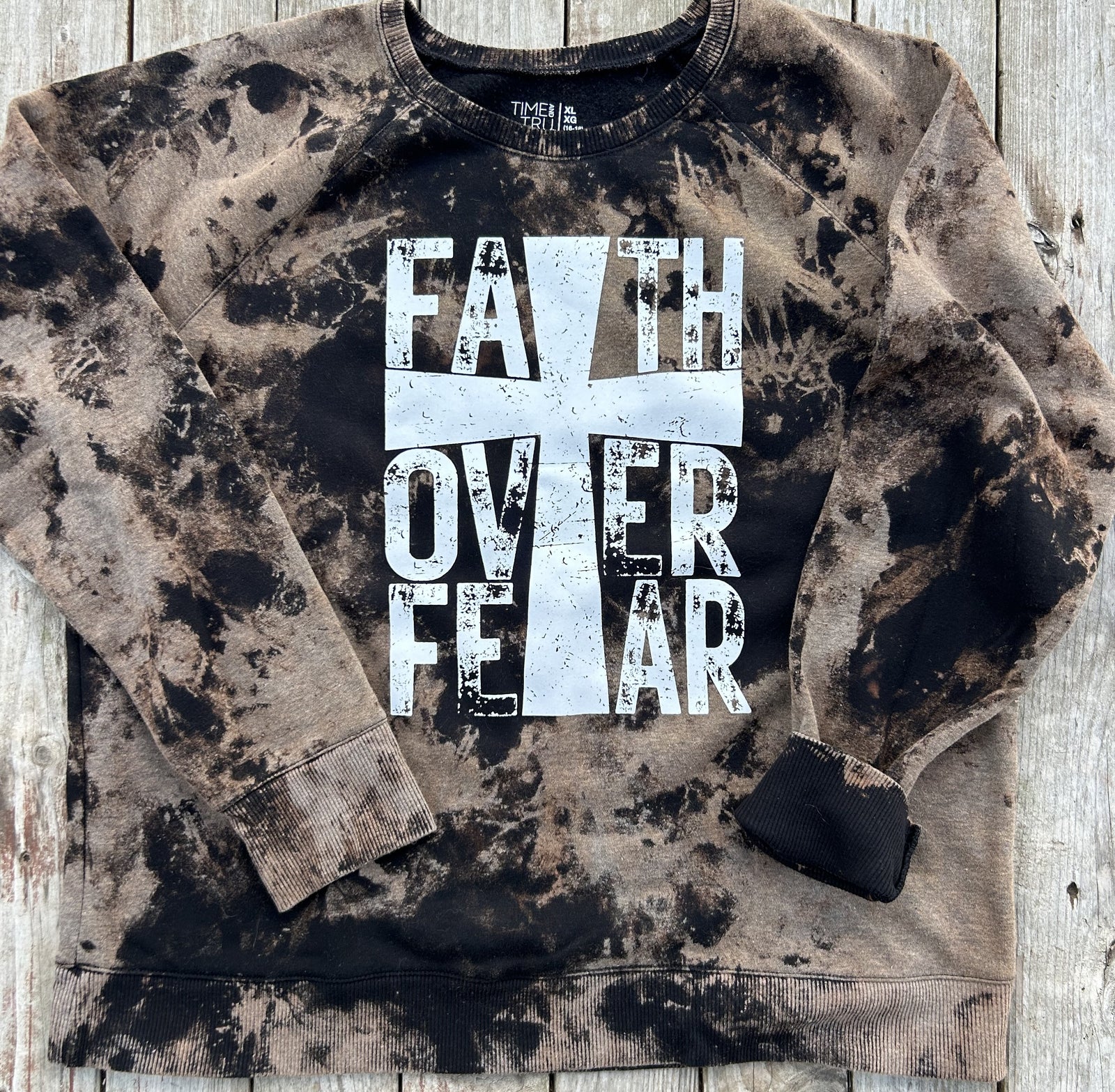 XL Upcycled Bleached Sweatshirt