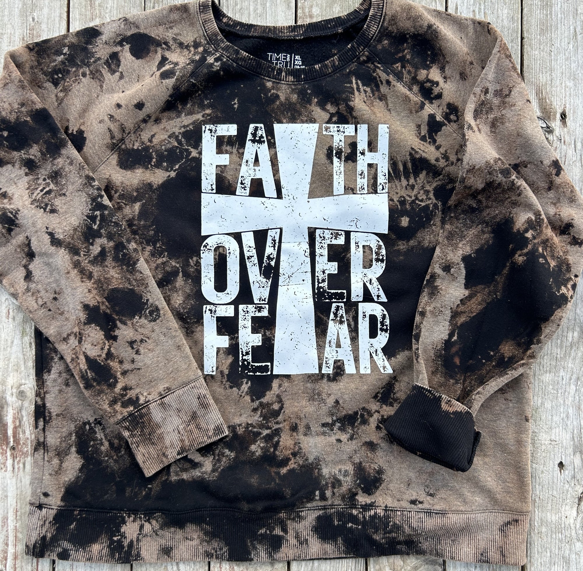 XL Upcycled Bleached Sweatshirt