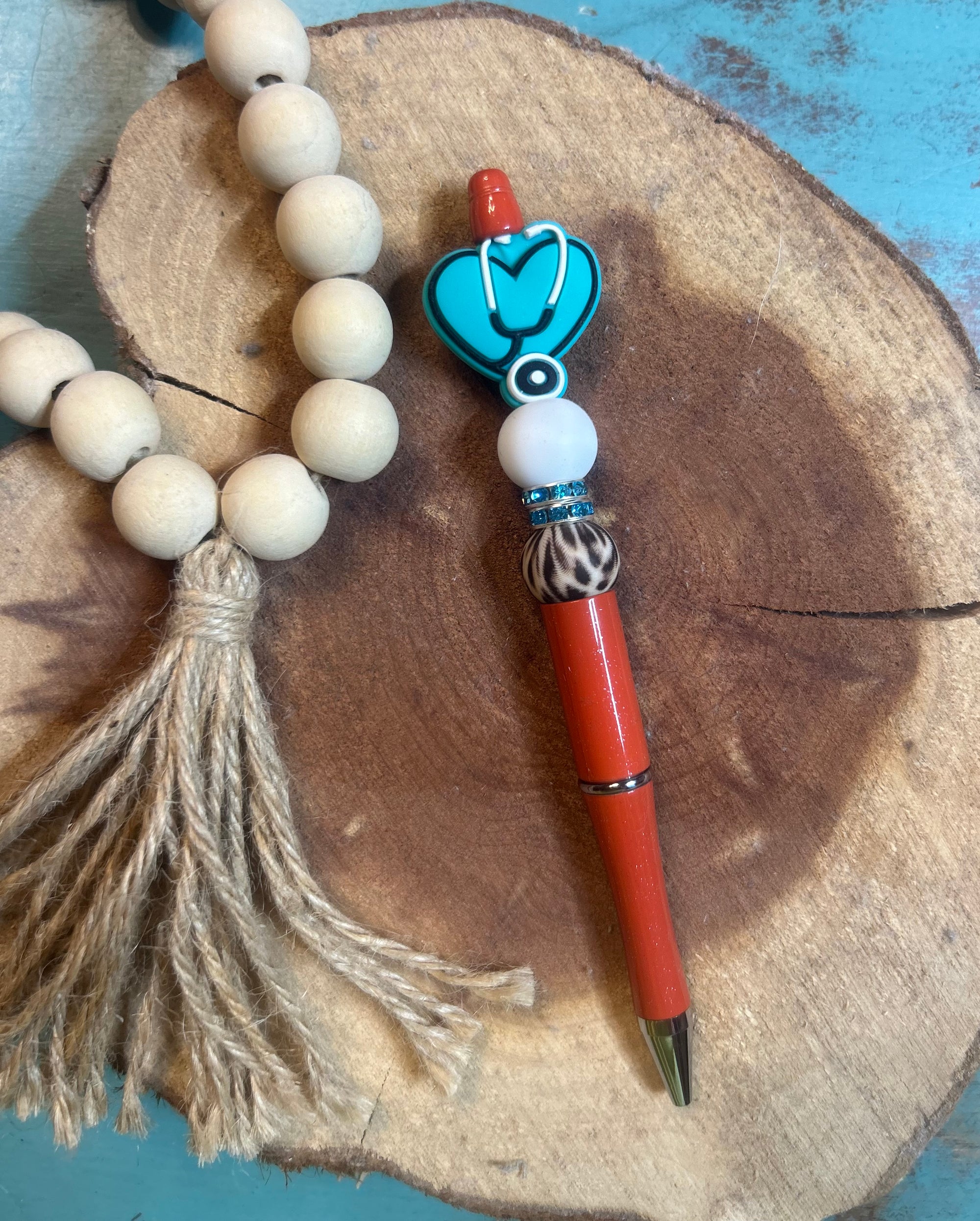 Orange Glitter Pen Medical Staff