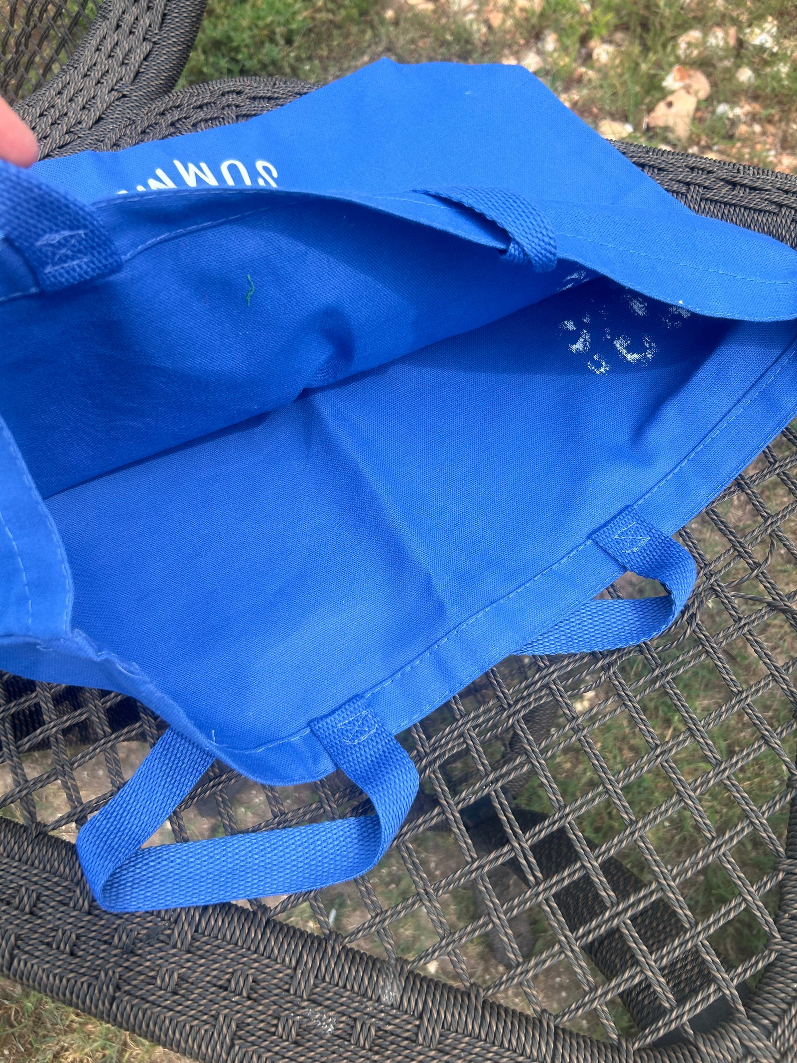 Royal Blue Tote Bag Coastal Cowgirl Summer