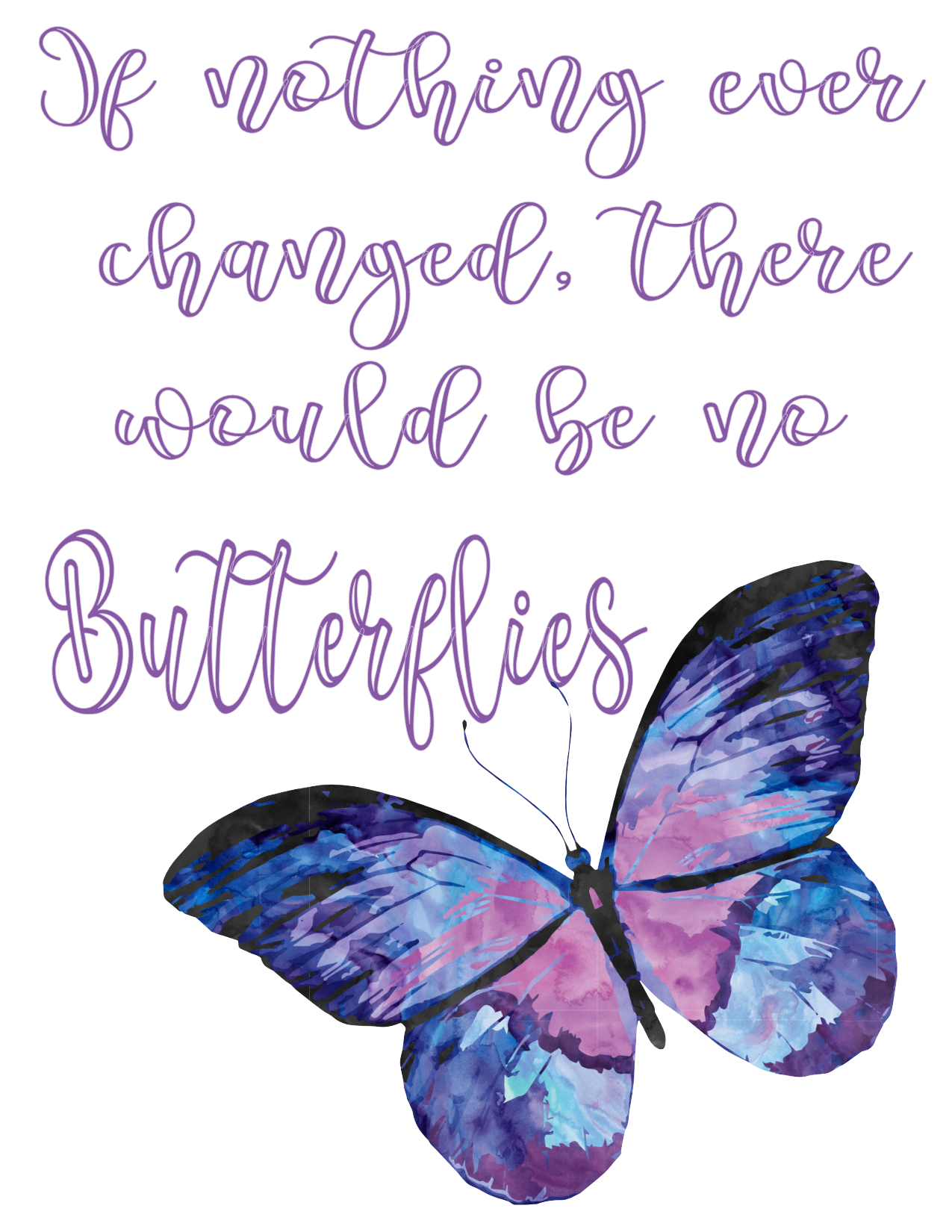 #289 If nothing changes there would be no Butterflies