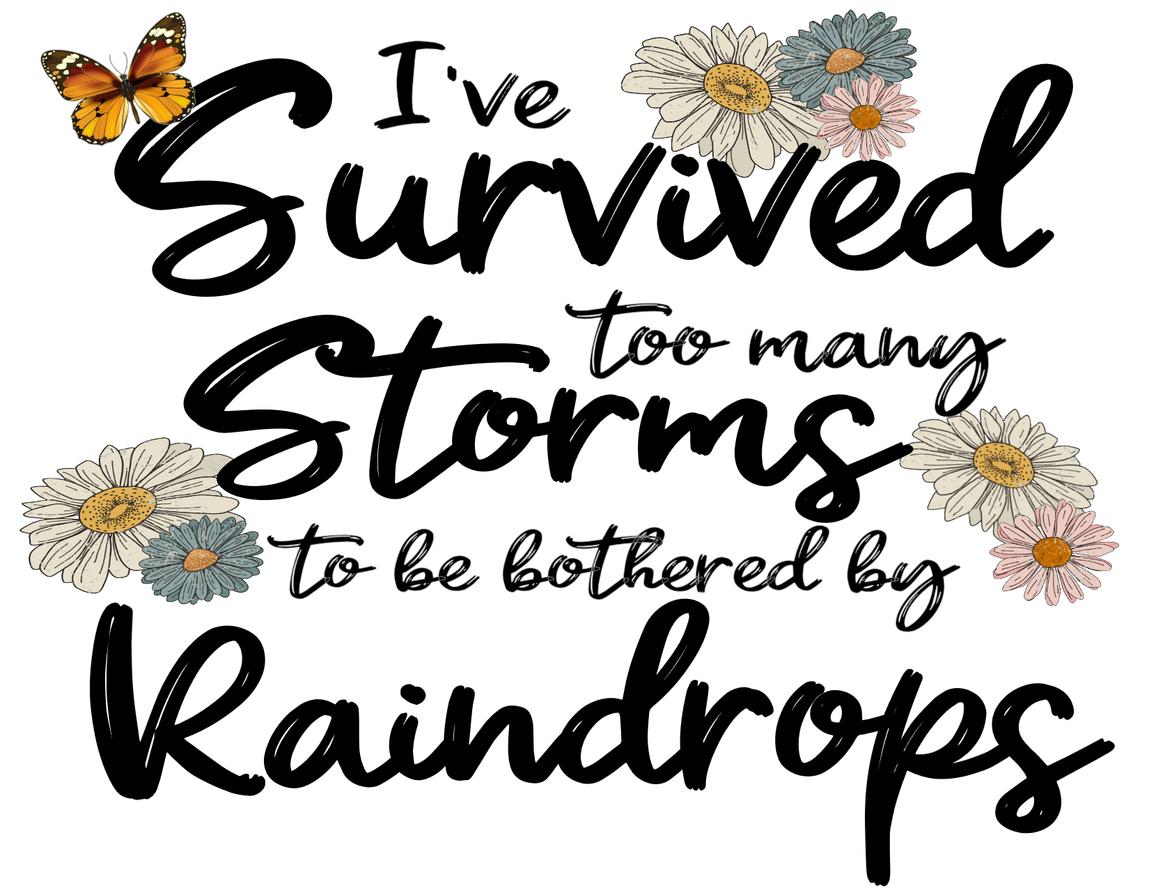 #342 I've Survived too many Storms to be bothered by Raindrops