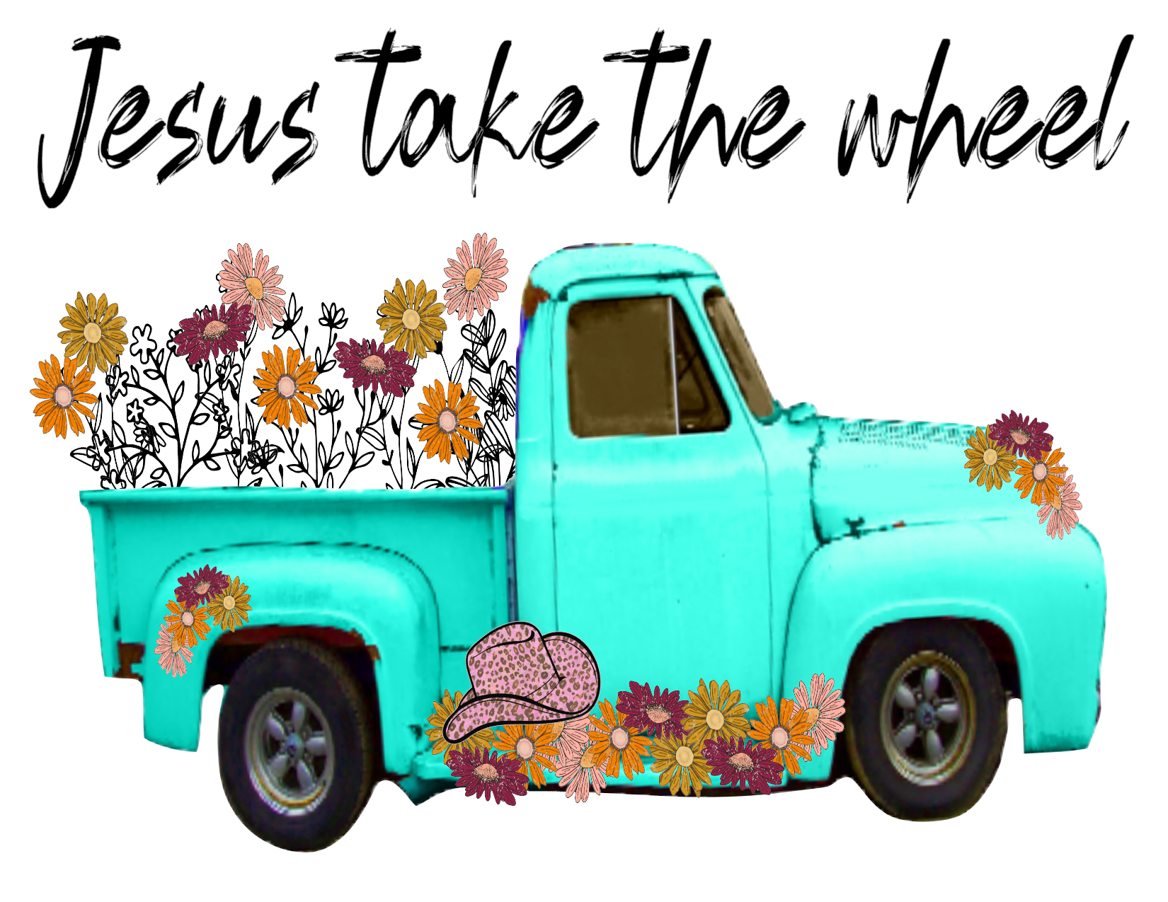 #304 Jesus Take the Wheel (Mint Truck)