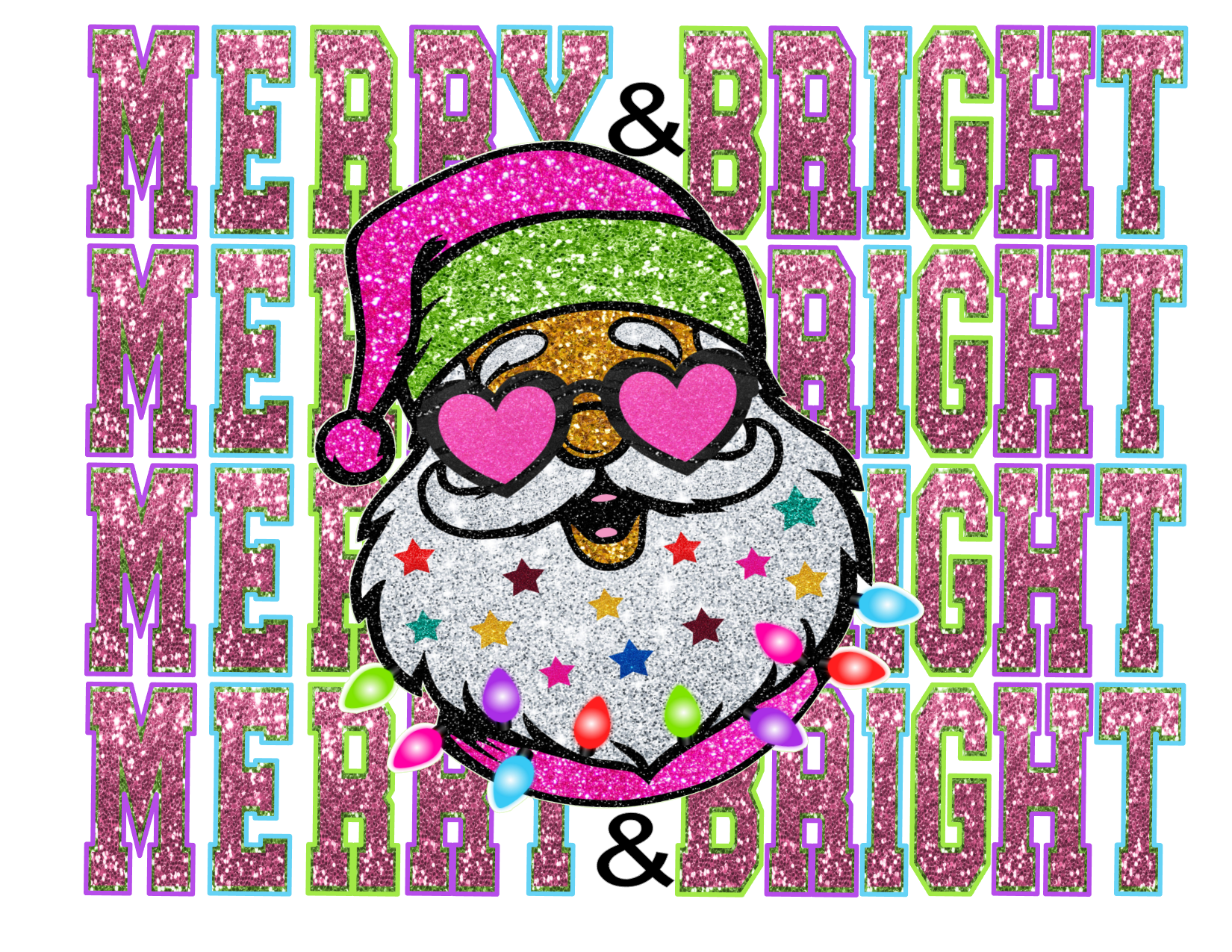 #200 Merry & Bright Glitter Stacked