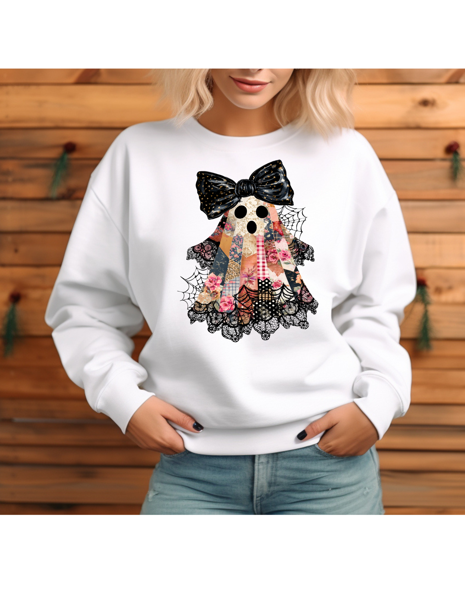 Halloween Patchwork Ghost