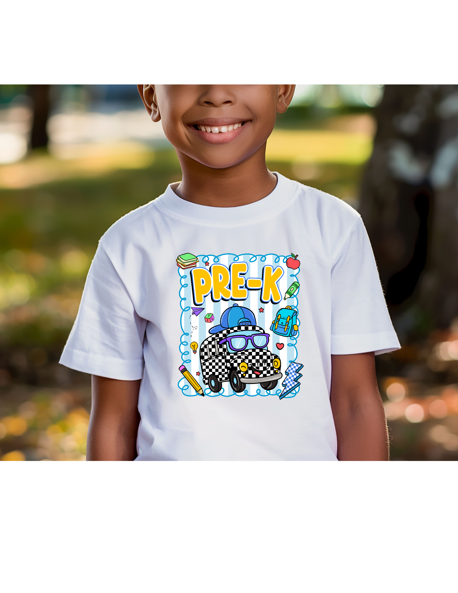 Back to School Retro School Bus T-shirt