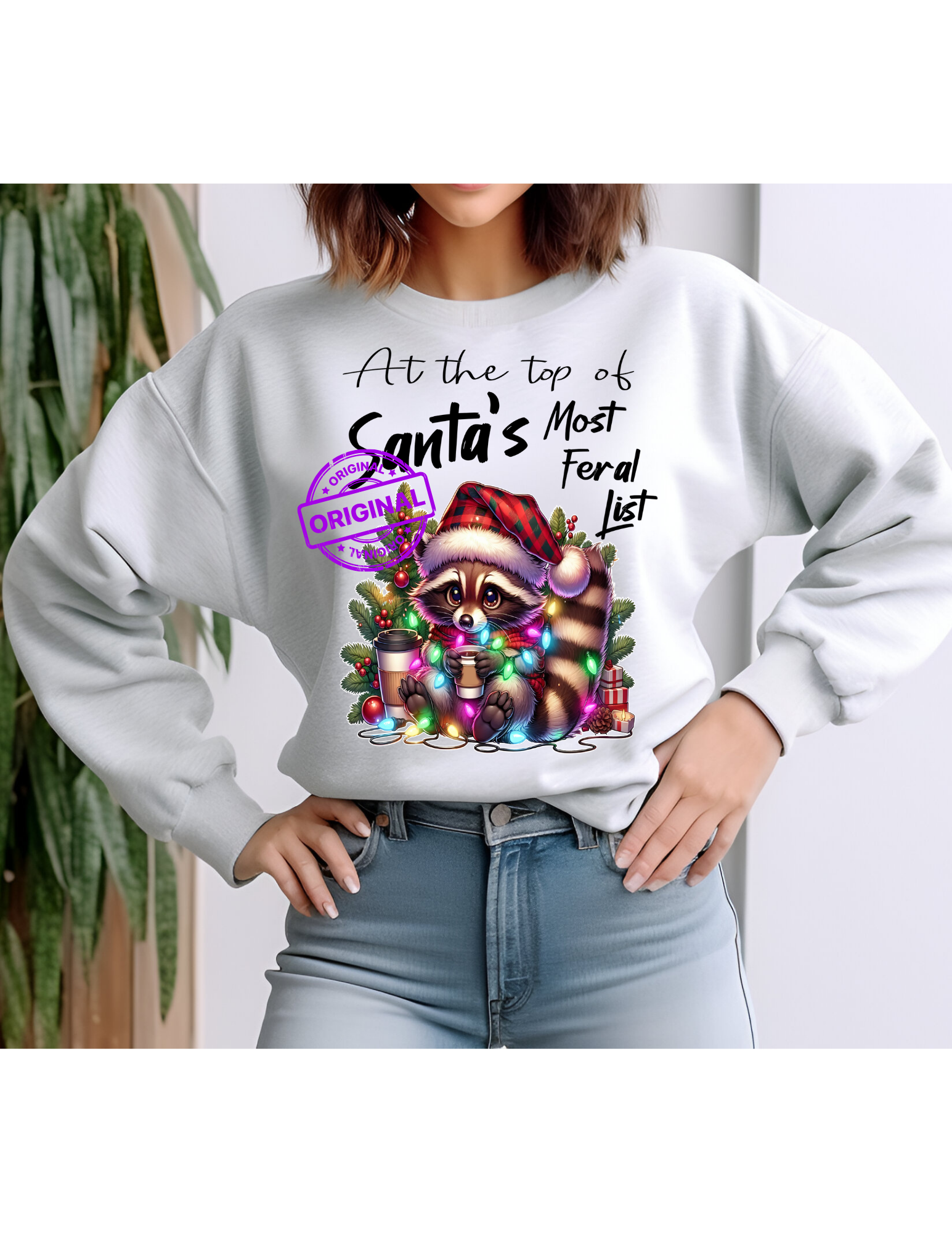 Santa's Most Feral List T-shirt or Sweatshirt