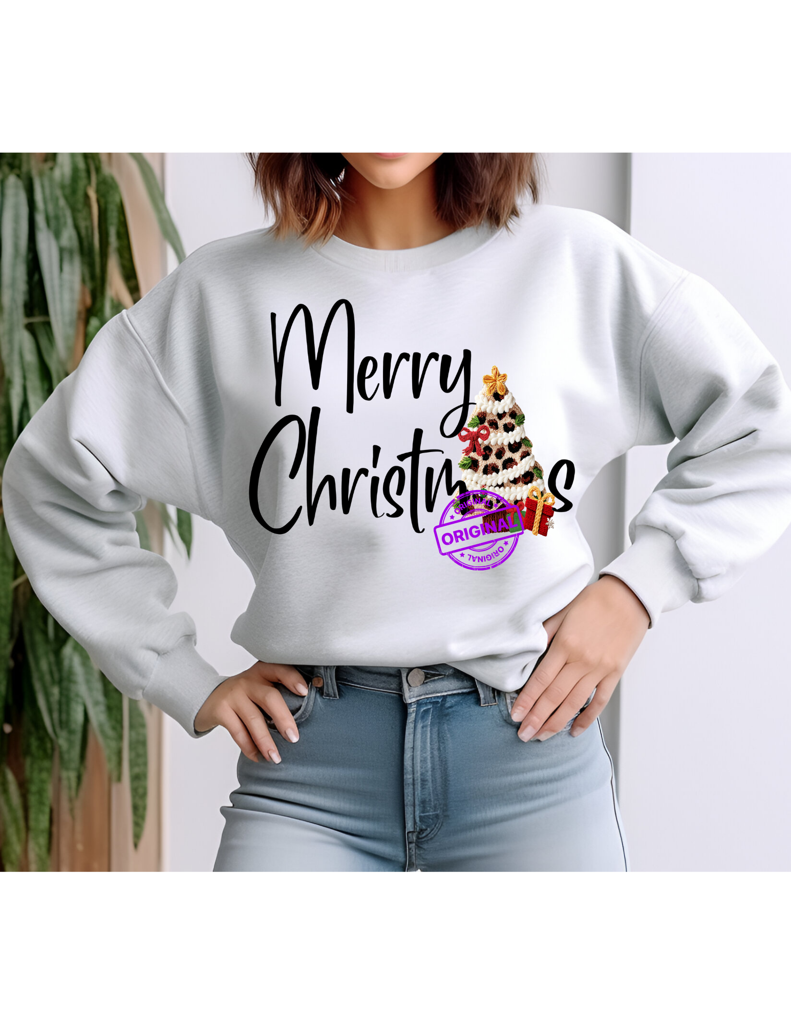 Merry Christmas Tree T-shirt or Sweatshirt
