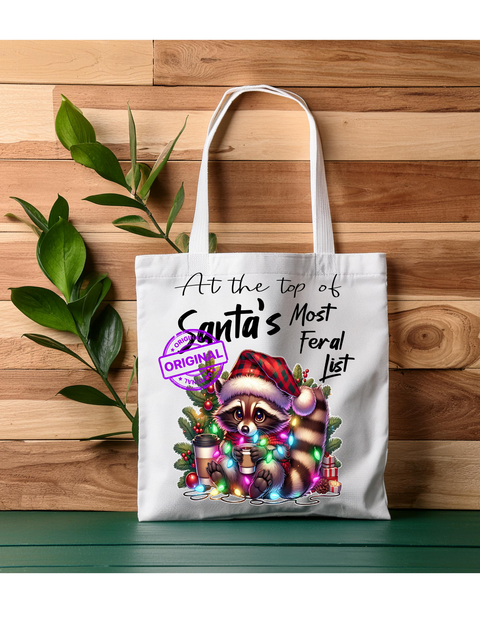 Santa's Most Feral List Tote Bag