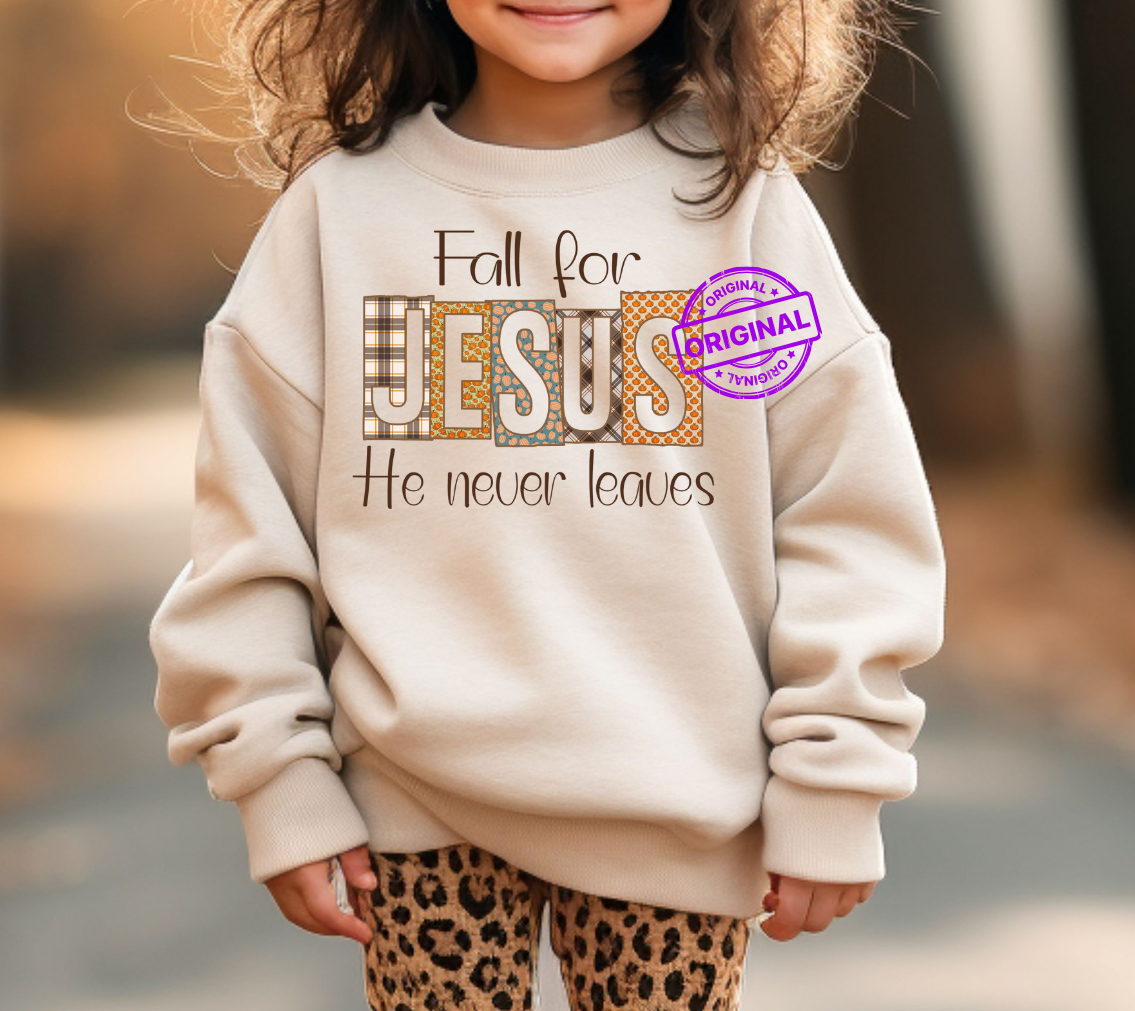 Fall for Jesus He never leaves Patchwork